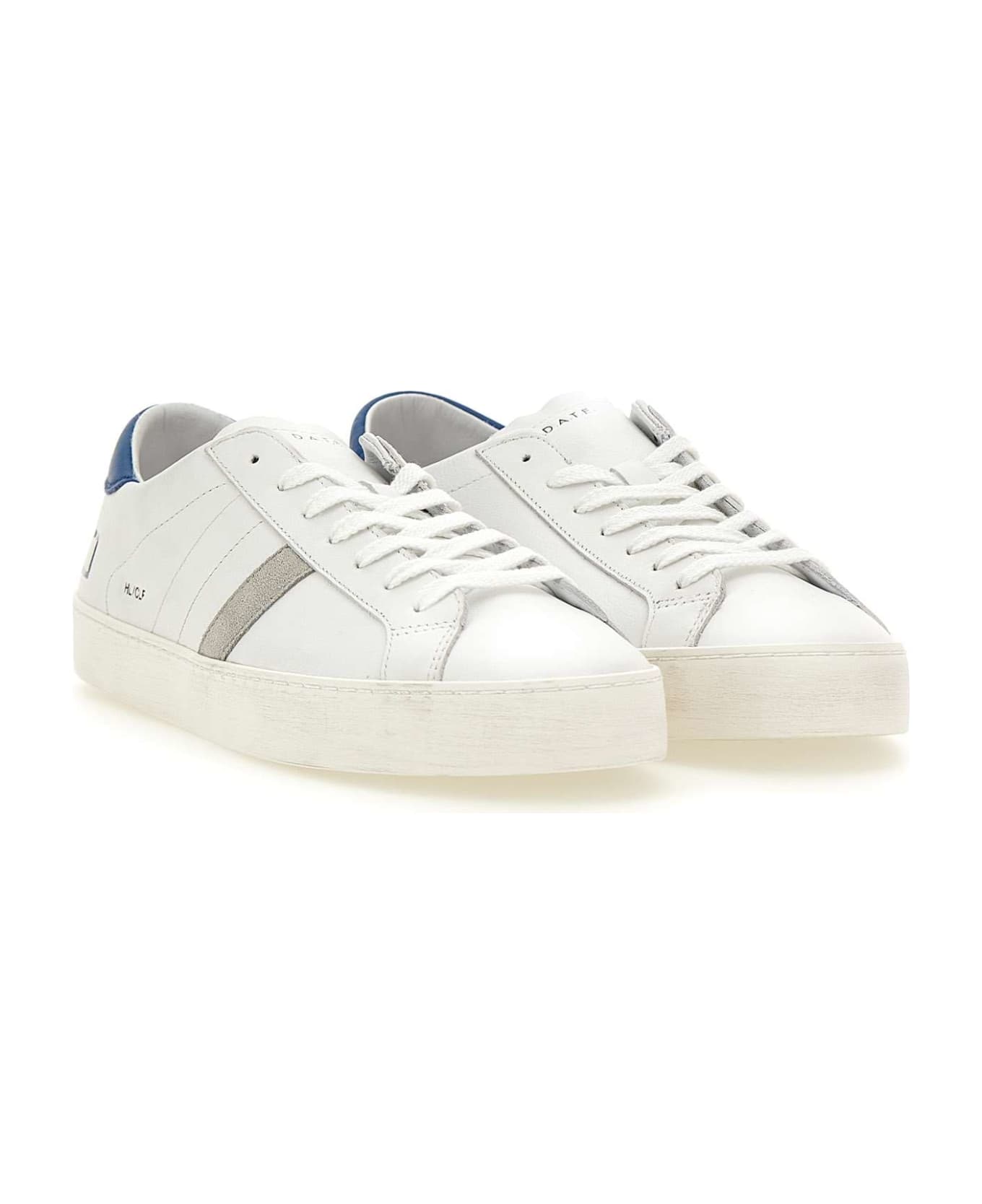 D.A.T.E. "hillow Calf" Leather Sneakers - WHITE