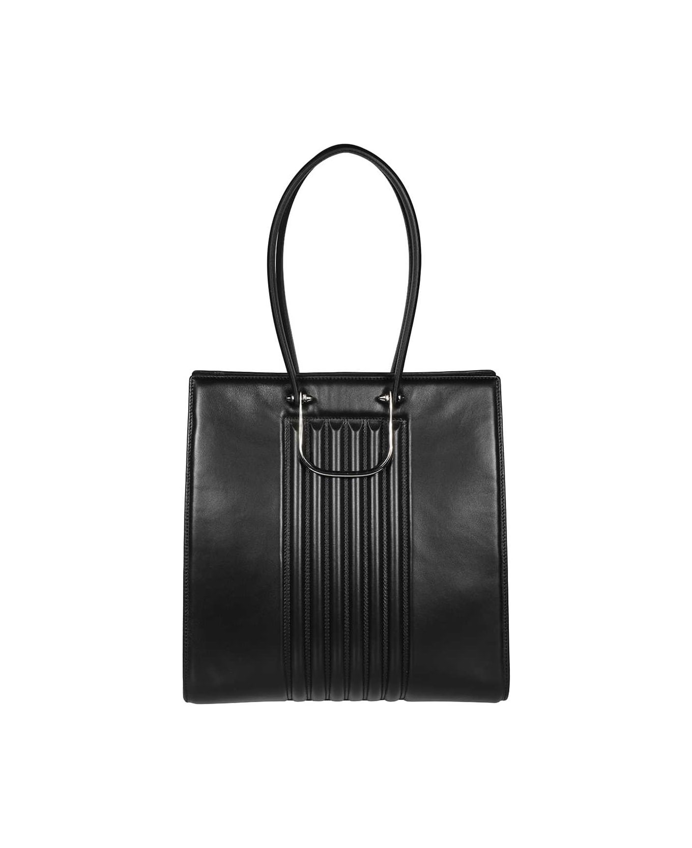 Alexander McQueen The Tall Story Leather Bag - black トートバッグ