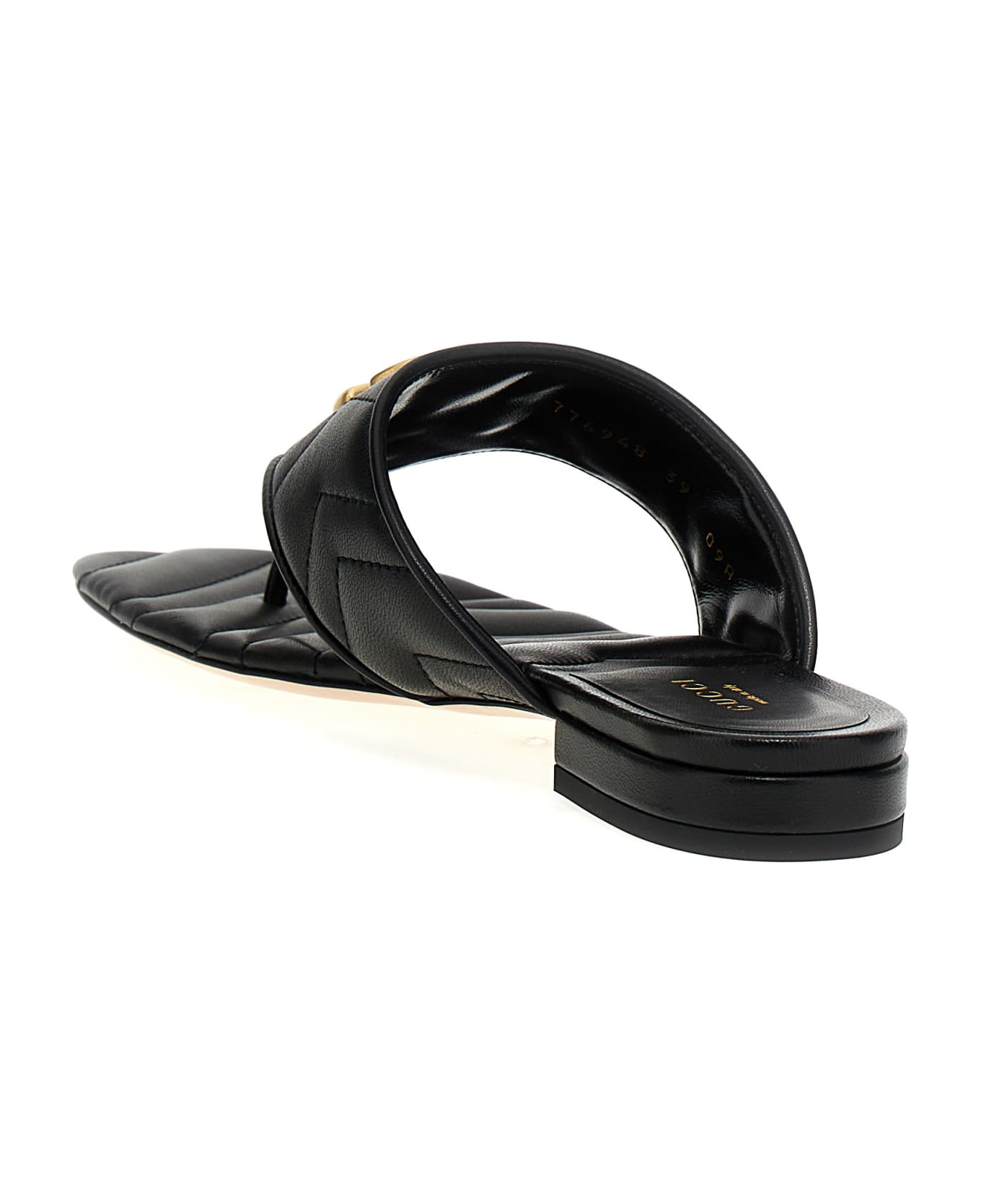 Gucci 'doppia G' Sandals - Black  