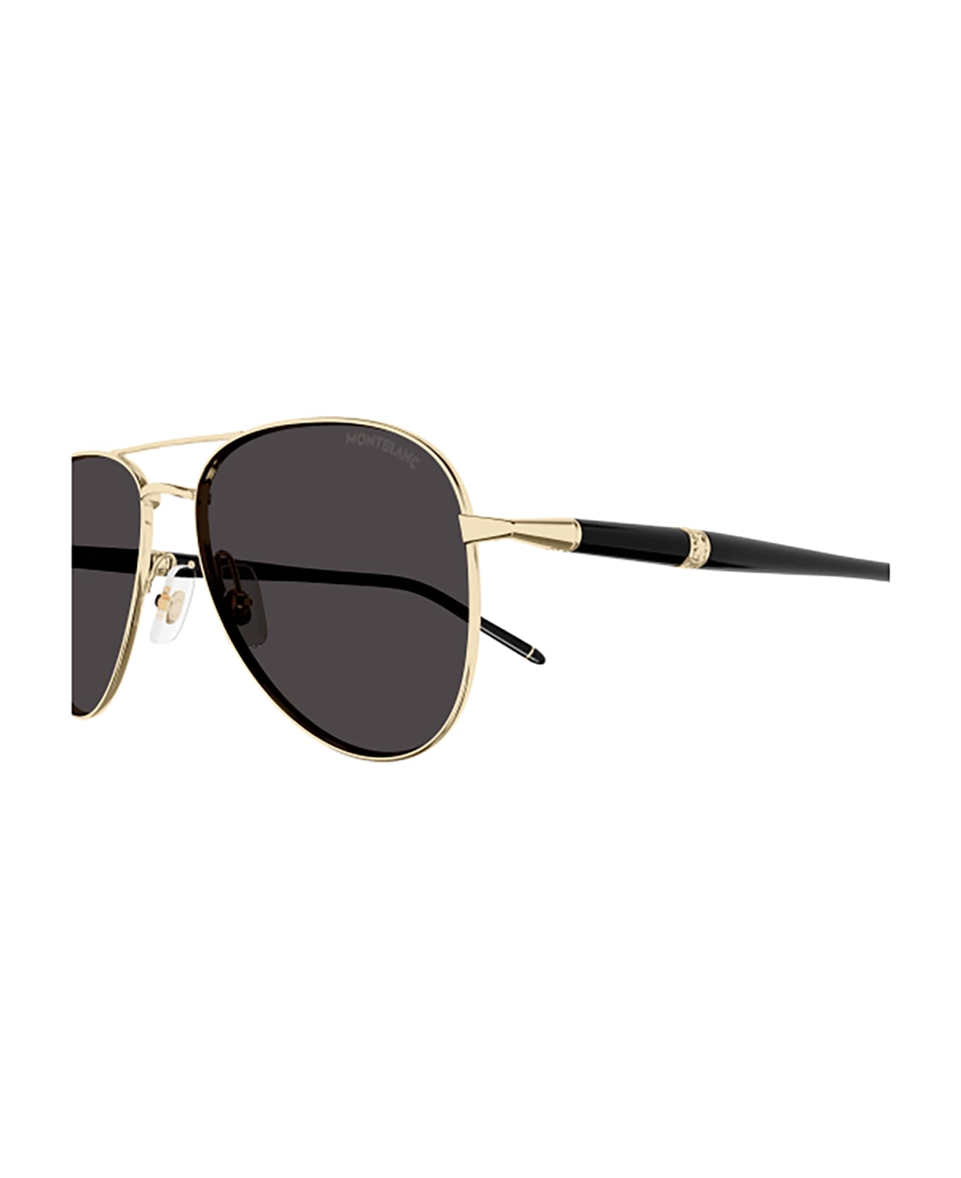 Montblanc MB0345S Sunglasses - Gold Black Grey サングラス