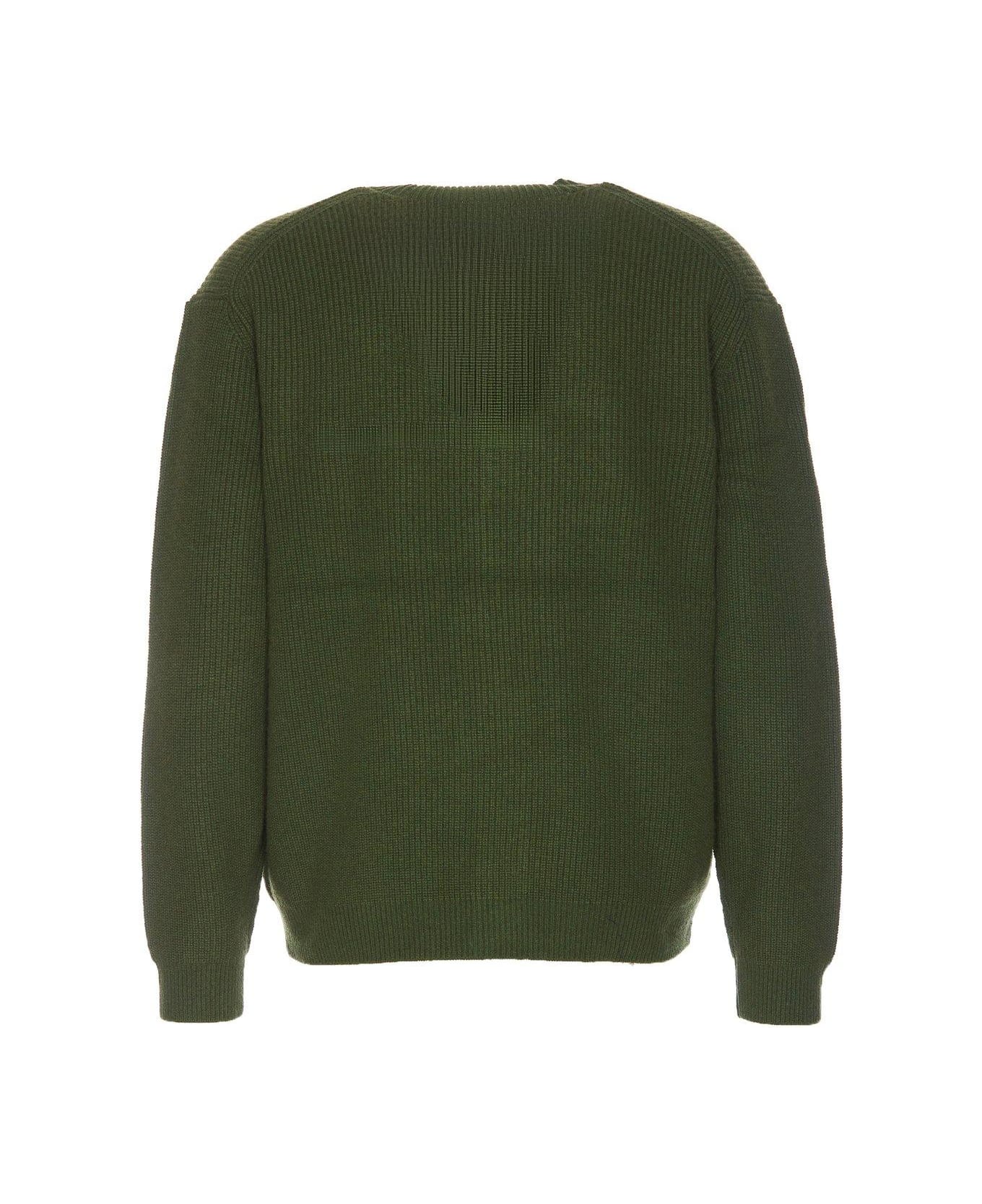 Maison Kitsuné Bold Fox Head Patch Knitted Cardigan - Non definito