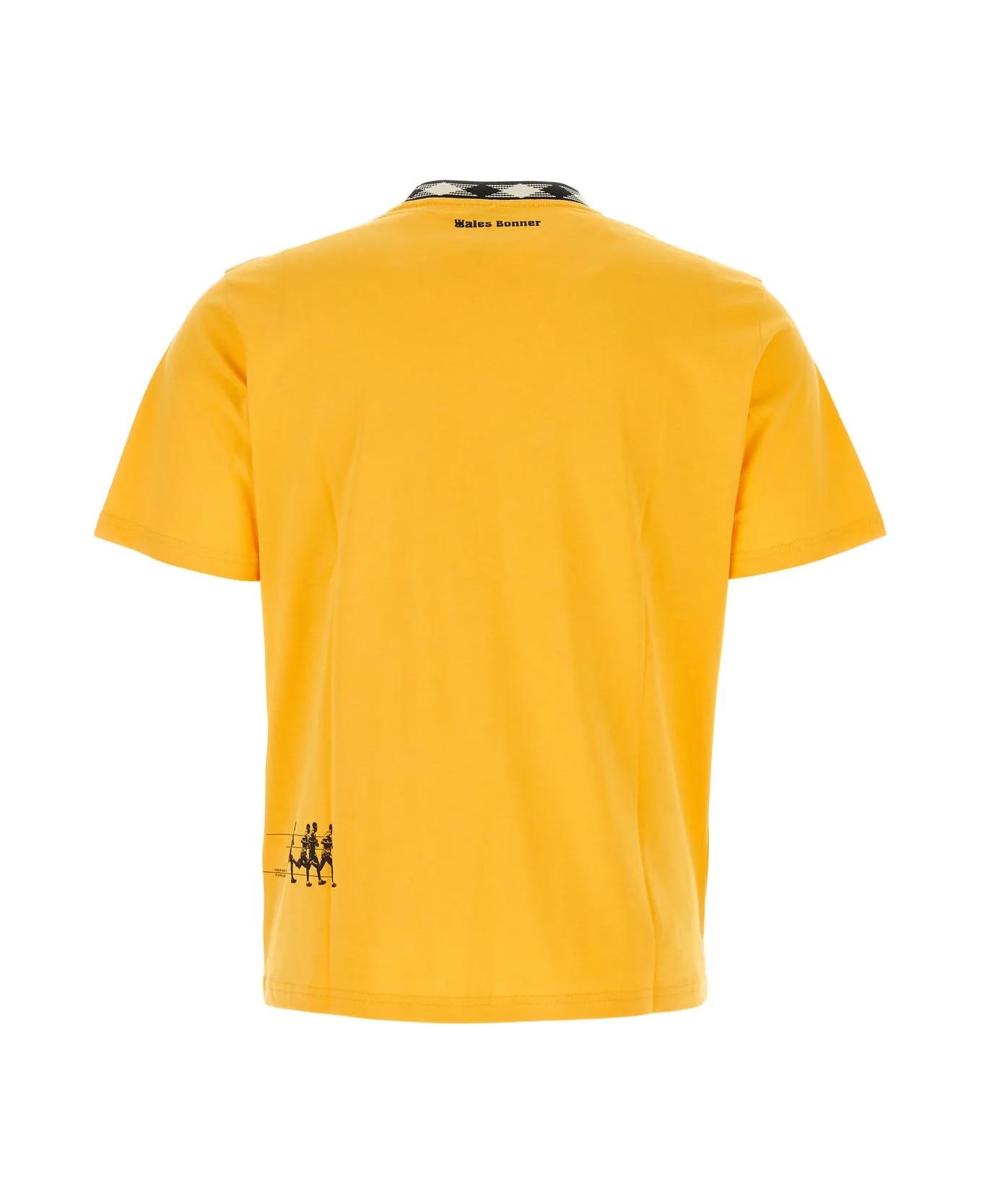Wales Bonner Yellow Cotton Endurance T-shirt - Giallo