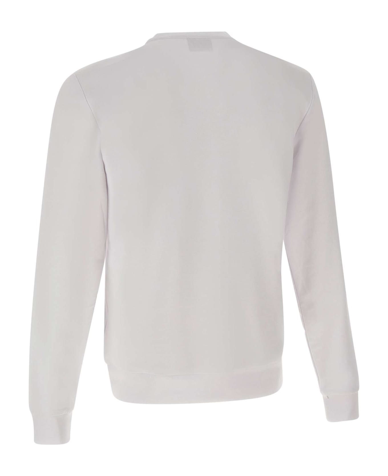 EA7 Cotton Sweatshirt - WHITE