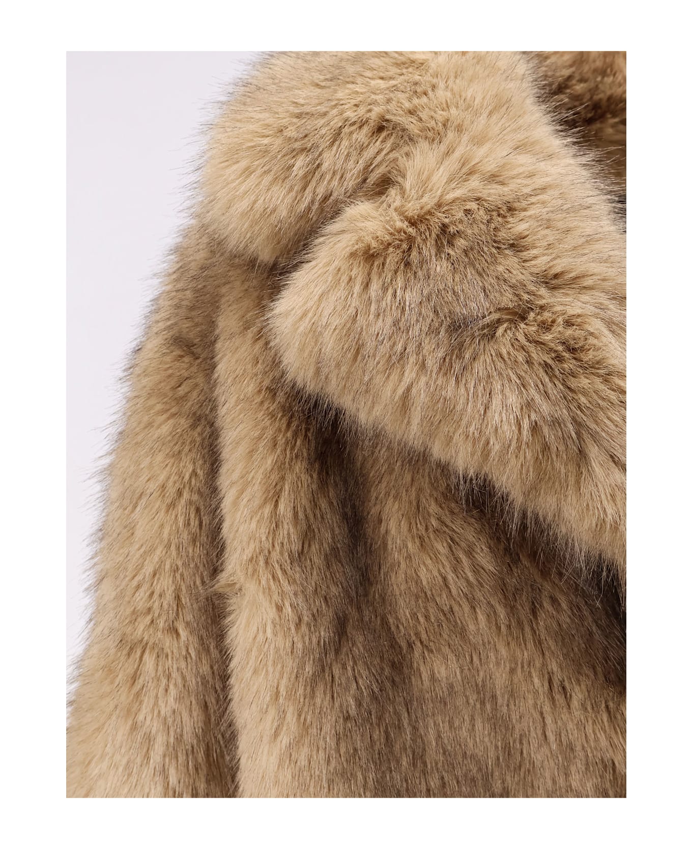 STAND STUDIO Valentina Faux Leather Coat - NATURAL