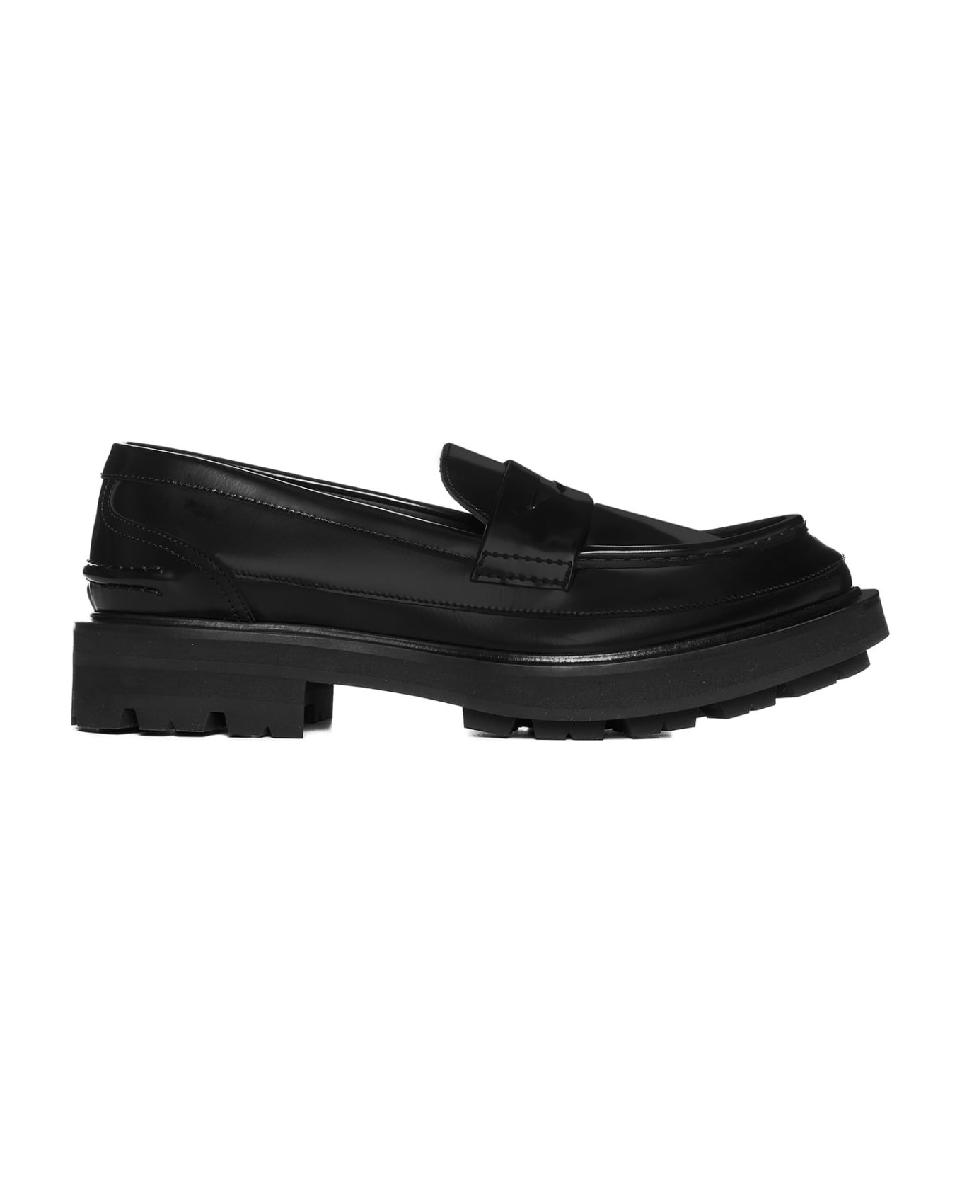 Alexander McQueen Leather Loafer - black ローファー＆デッキシューズ