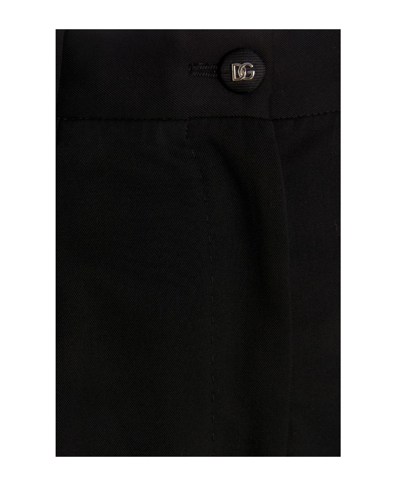 Dolce & Gabbana Virgin Wool Tailored Trousers - black ボトムス