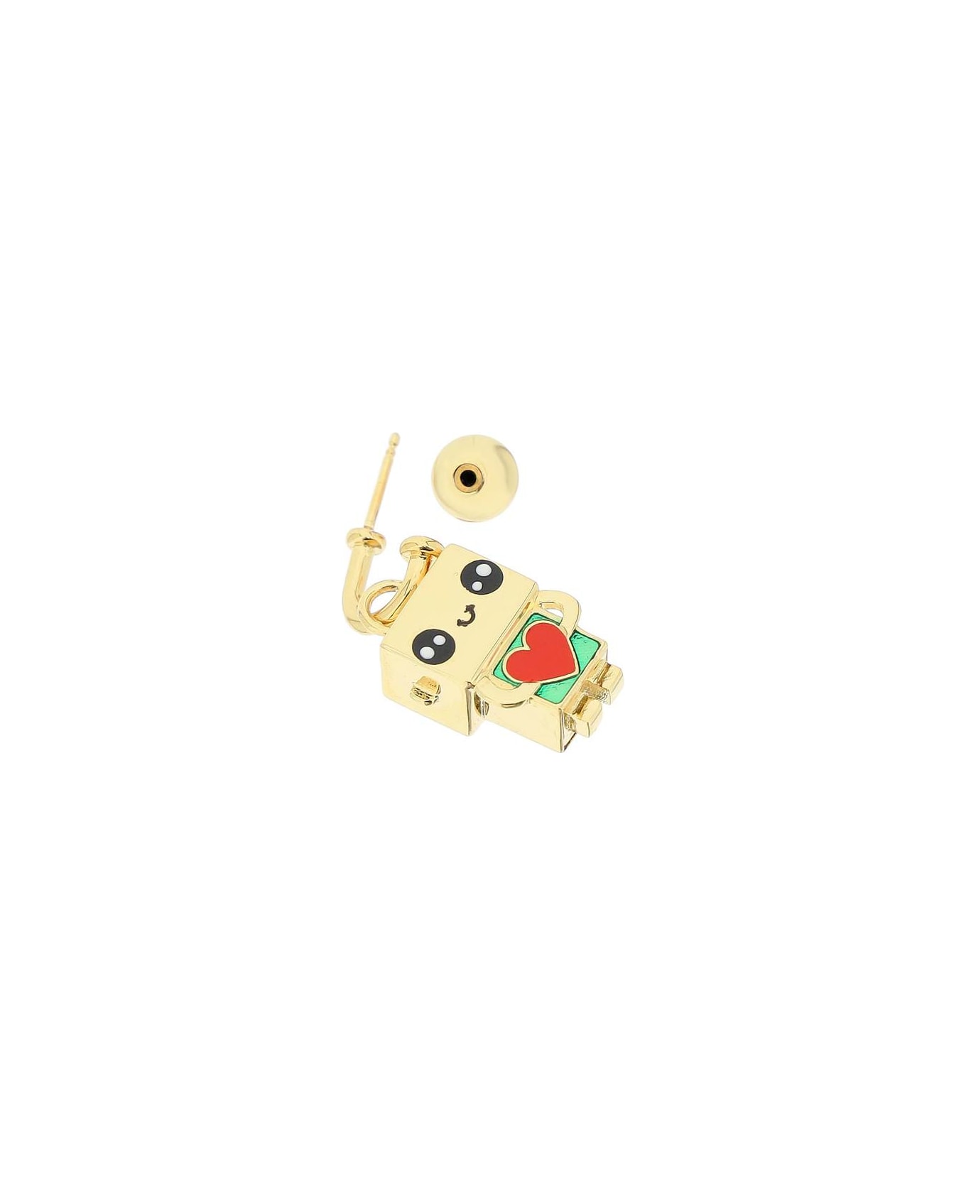 SafSafu 'robot' Single Earring - GOLD (Gold)