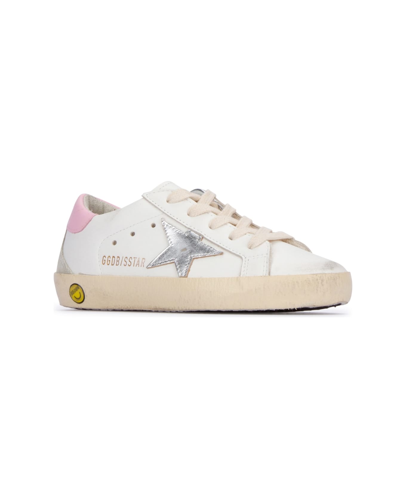 Golden Goose Super-star Leather Upper - WHITESILVERICEORCHIDPINK