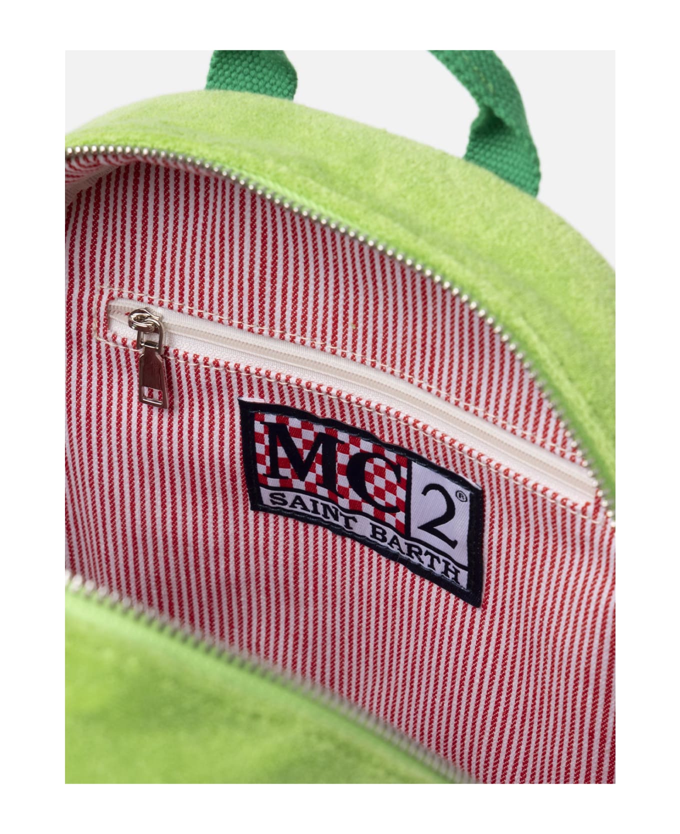 MC2 Saint Barth Terry Backpack With Turtle Shape - GREEN