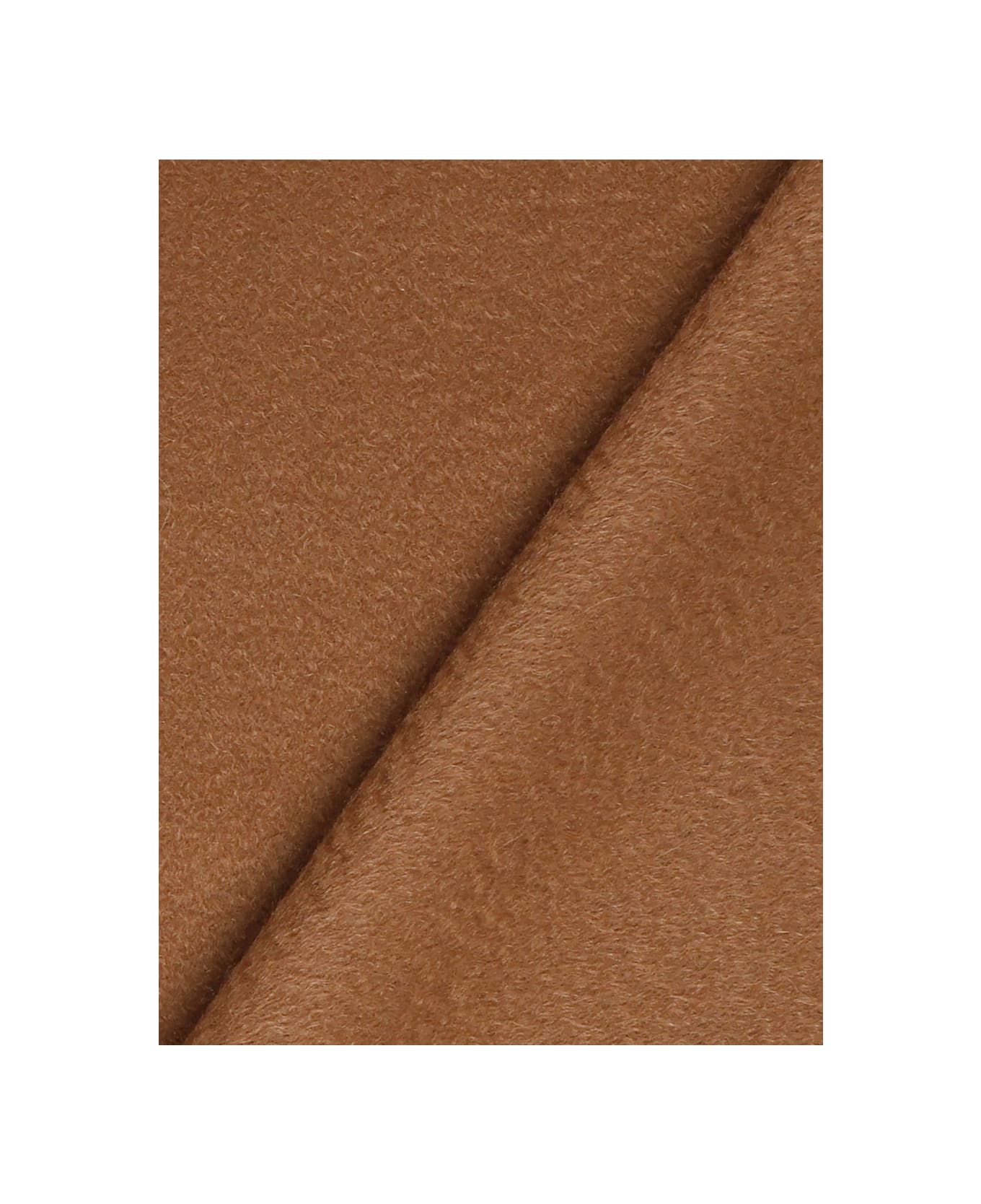 Max Mara Dalia Rectangular Scarf With Logo Detail - Brown
