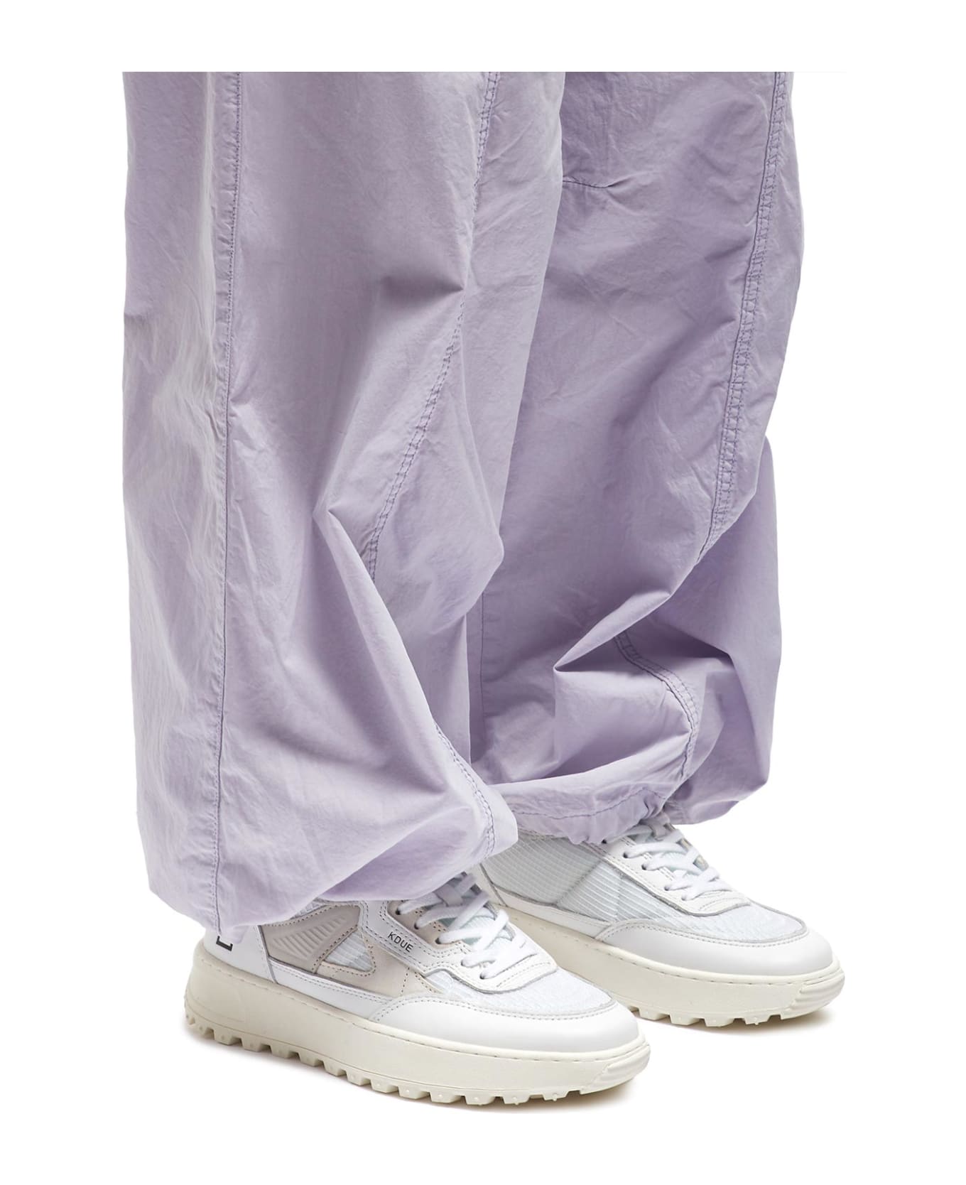 D.A.T.E. White Kdue Sneaker In Leather - WHITE