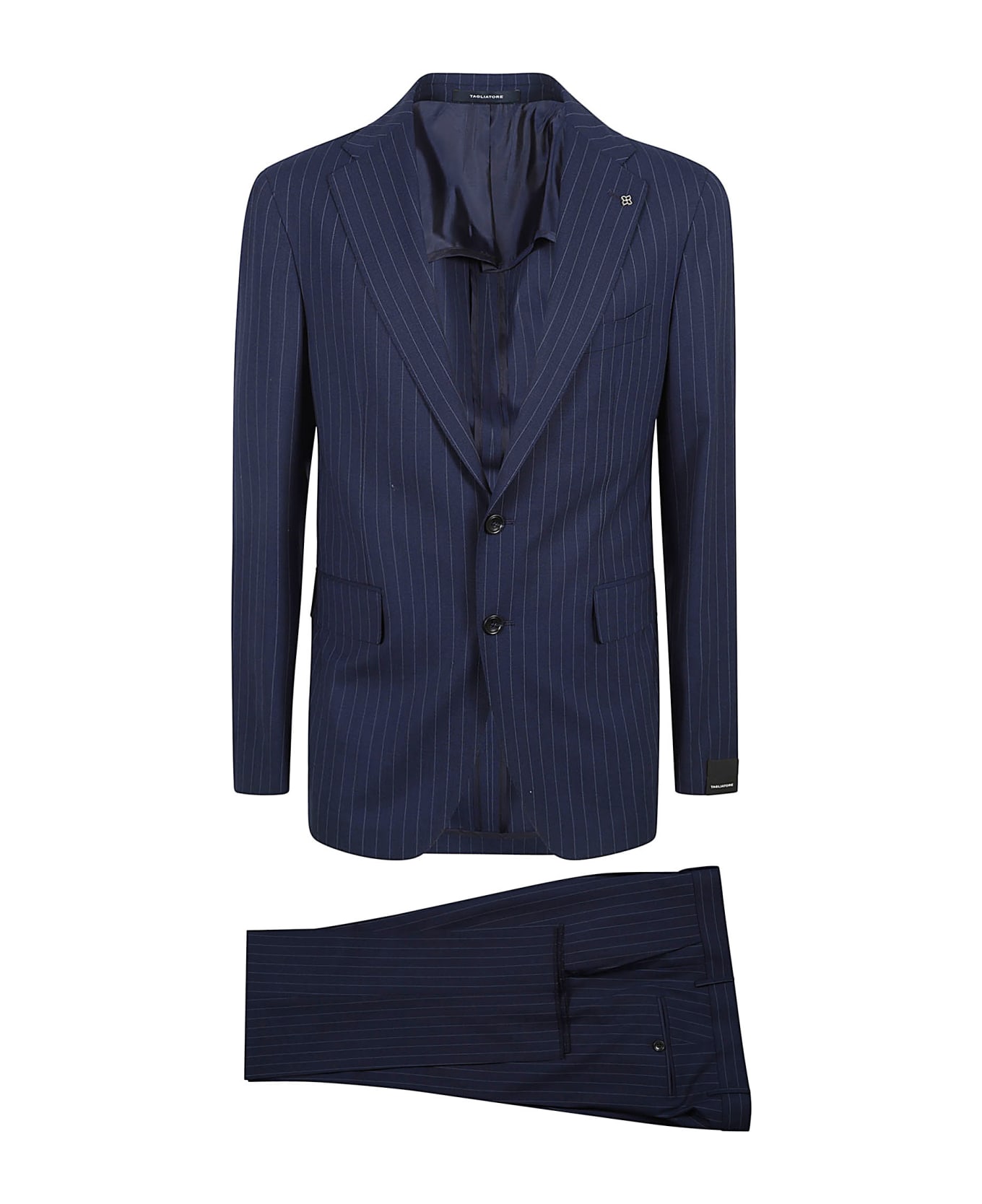 Tagliatore Pinstripe Suit - Navy スーツ