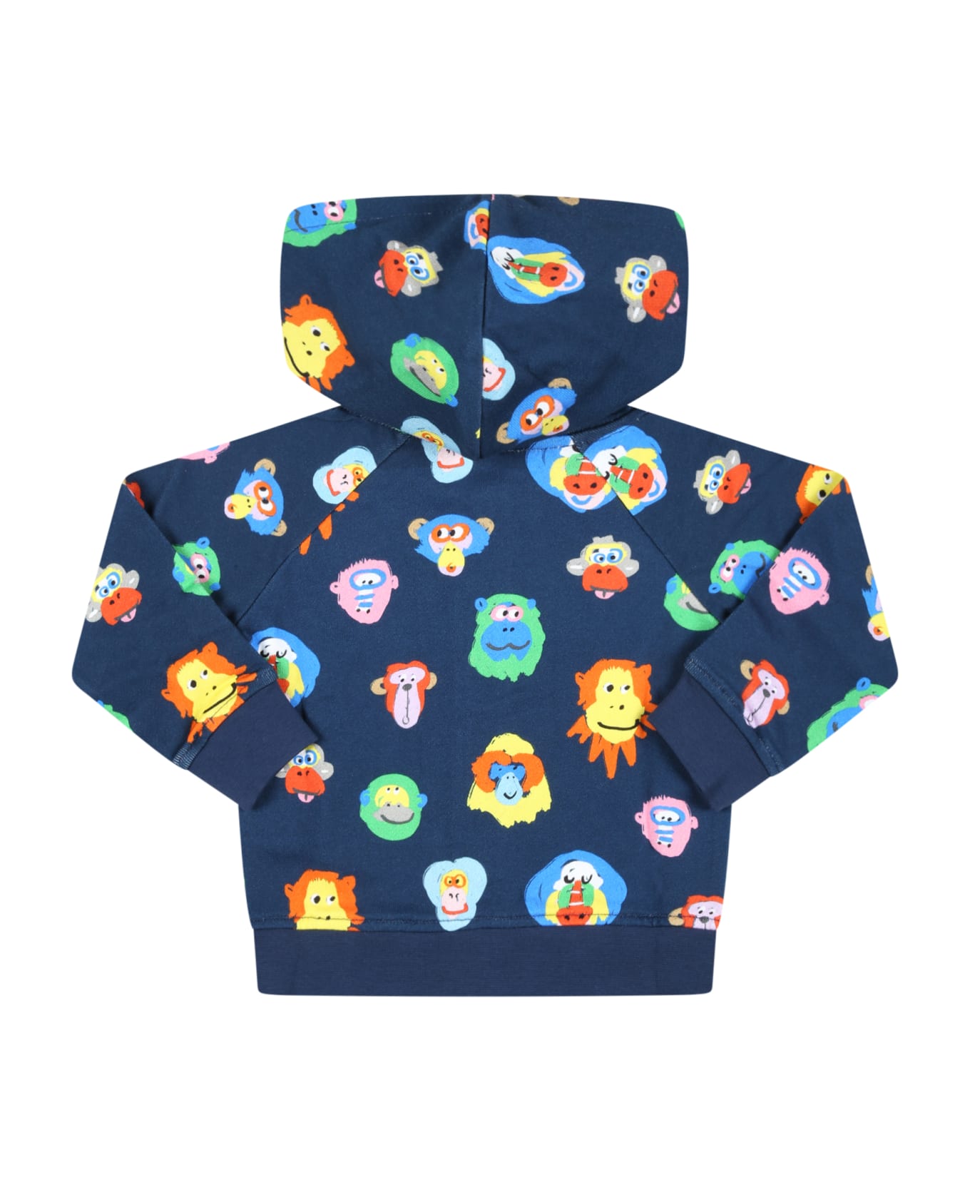 Stella McCartney Kids Blue Sweatshirt For Baby Boy With Animals - Blue