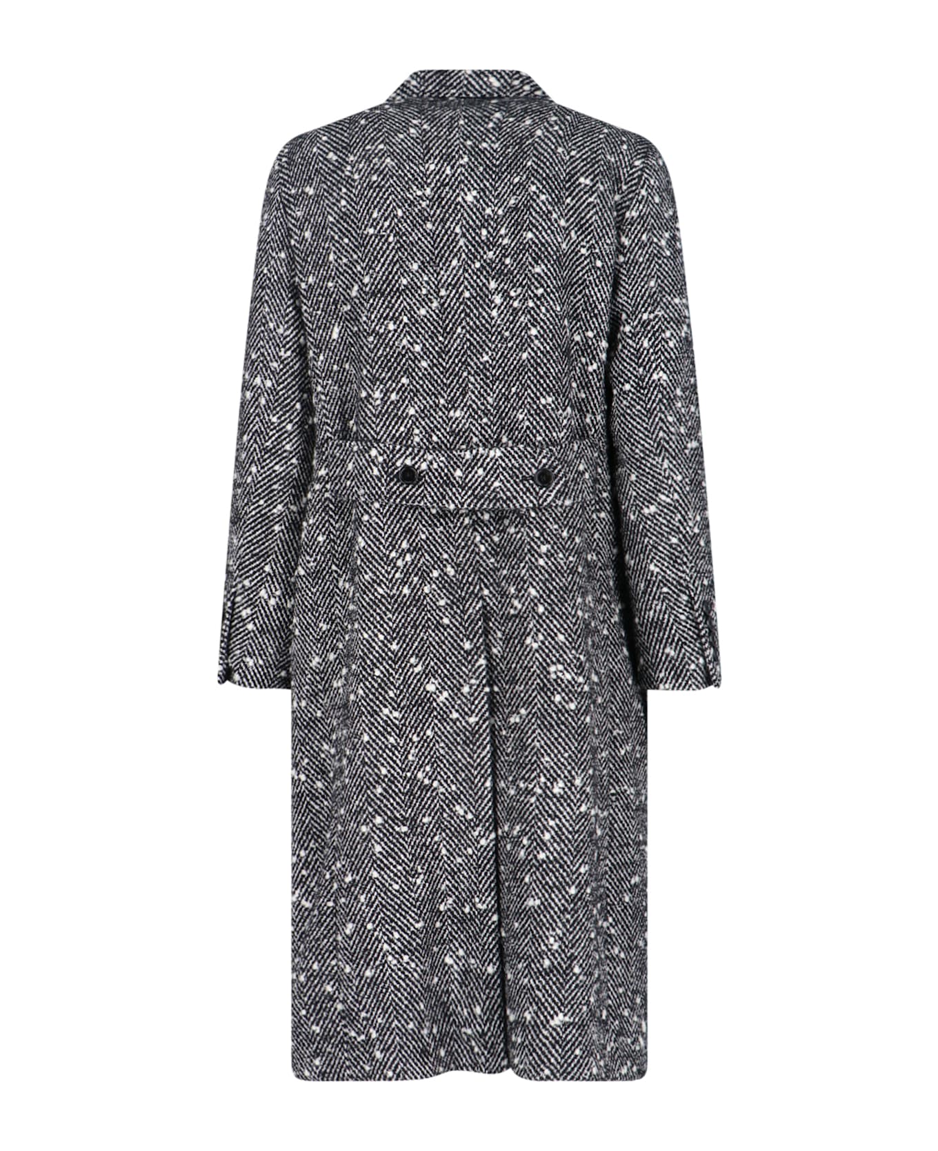 Dolce 
Gabbana Double-breasted Virgin Wool Blend Coat - Black