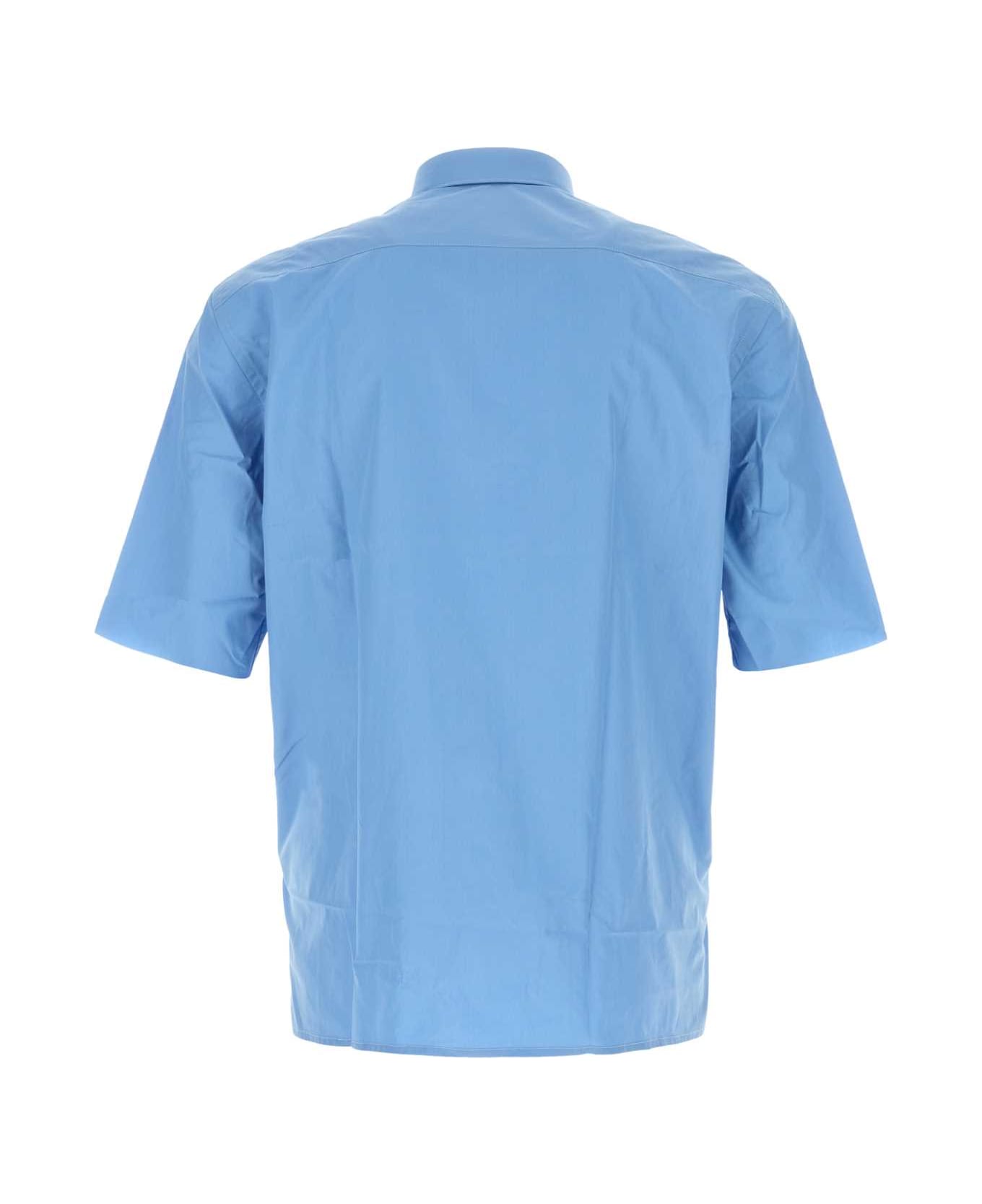 Namacheko Cerulean Blue Poplin Guardia Shirt - SKYBLUE
