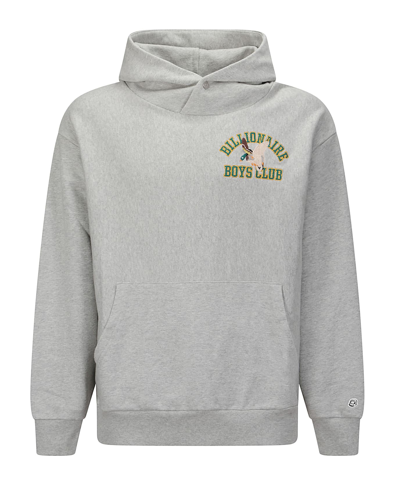 Billionaire Boys Club Duck Varsity Embroidered Popover Hood - HEATHER GREY