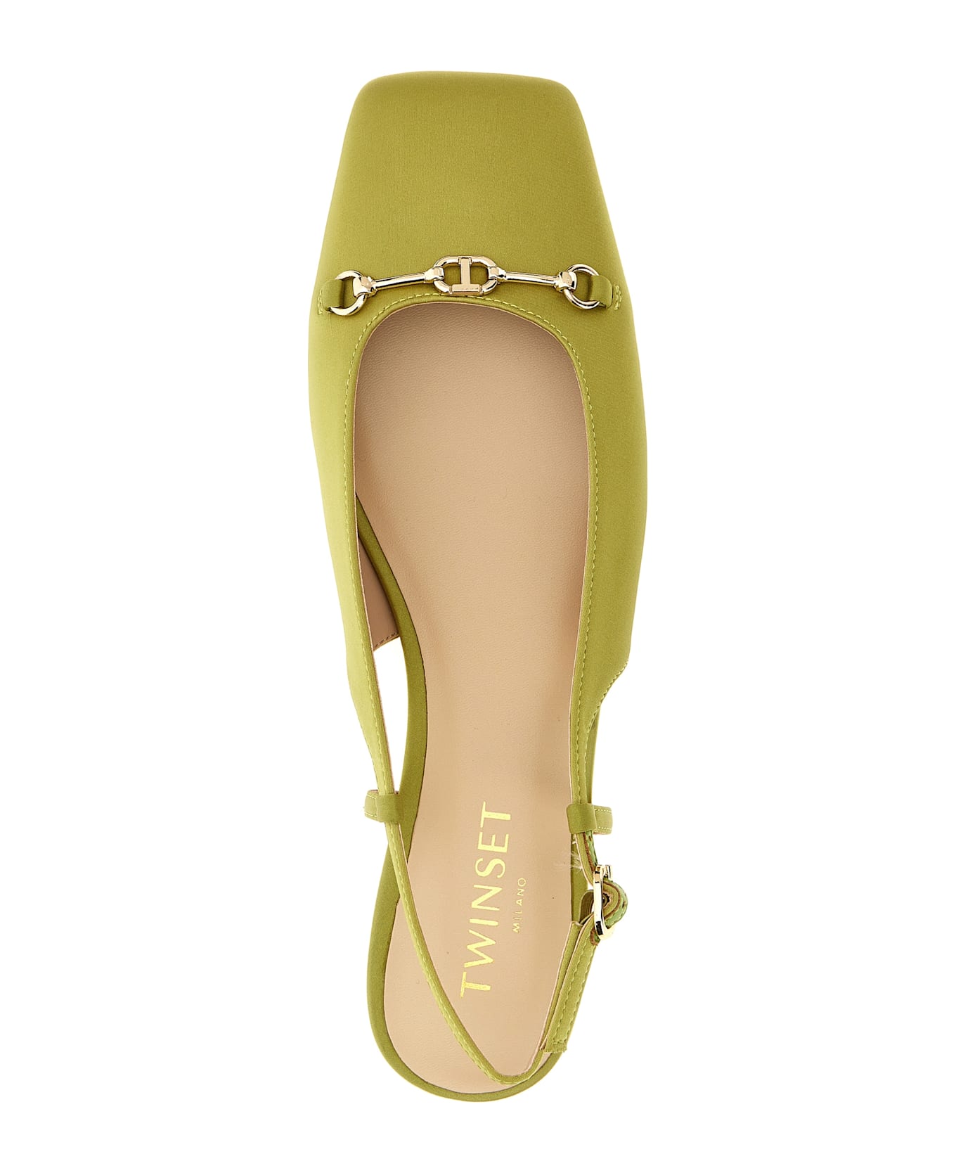 TwinSet Satin Slingback - Green