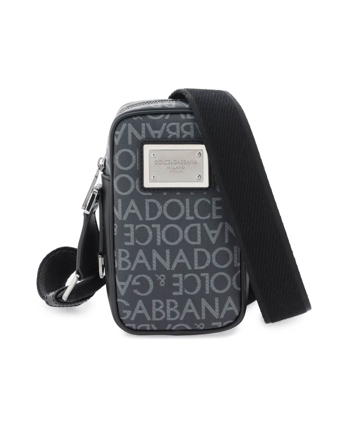 Dolce & Gabbana Canvas Shoulder Bag - grey ショルダーバッグ