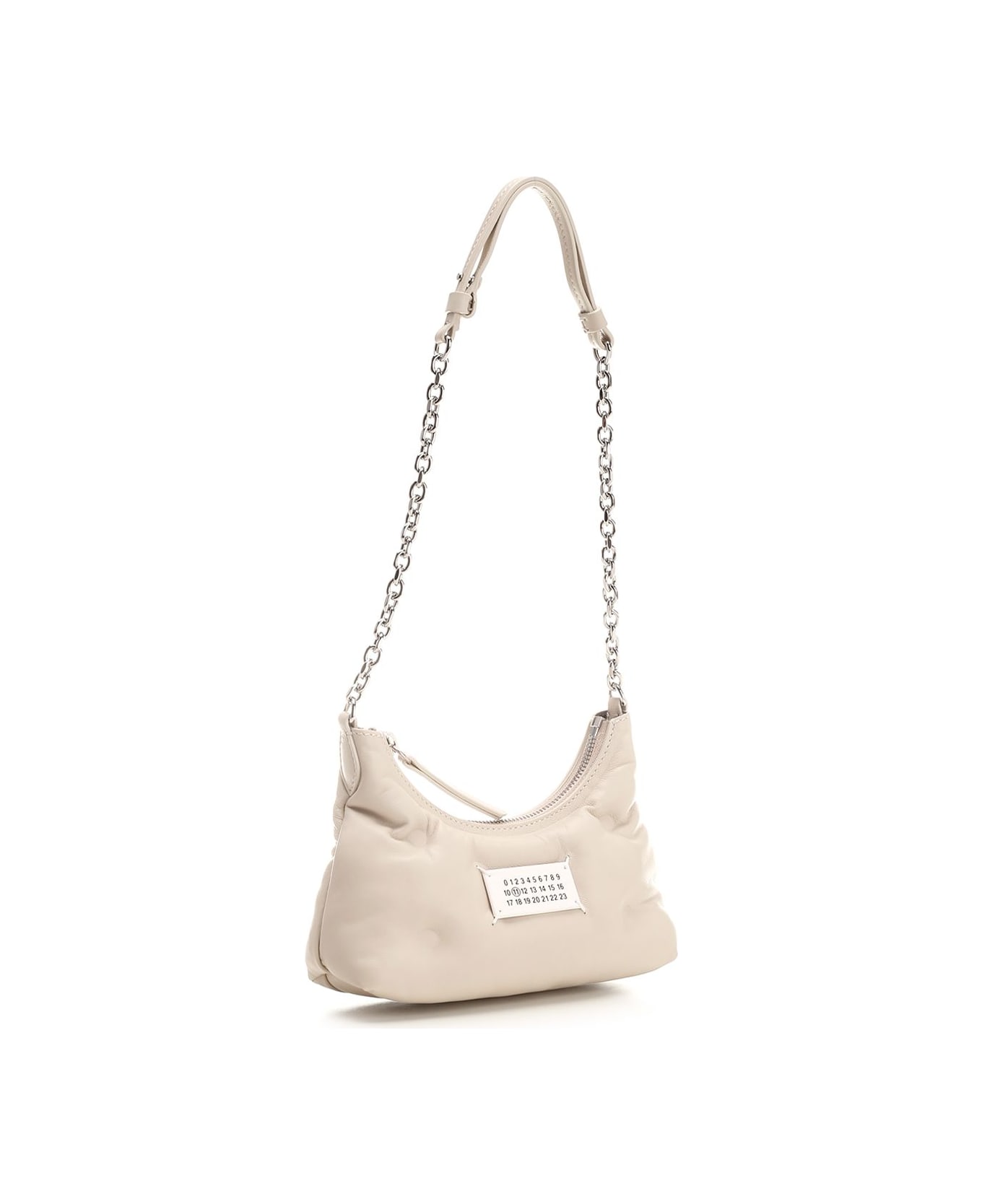 Maison Margiela "glam Slam" Micro Hobo Bag - Beige