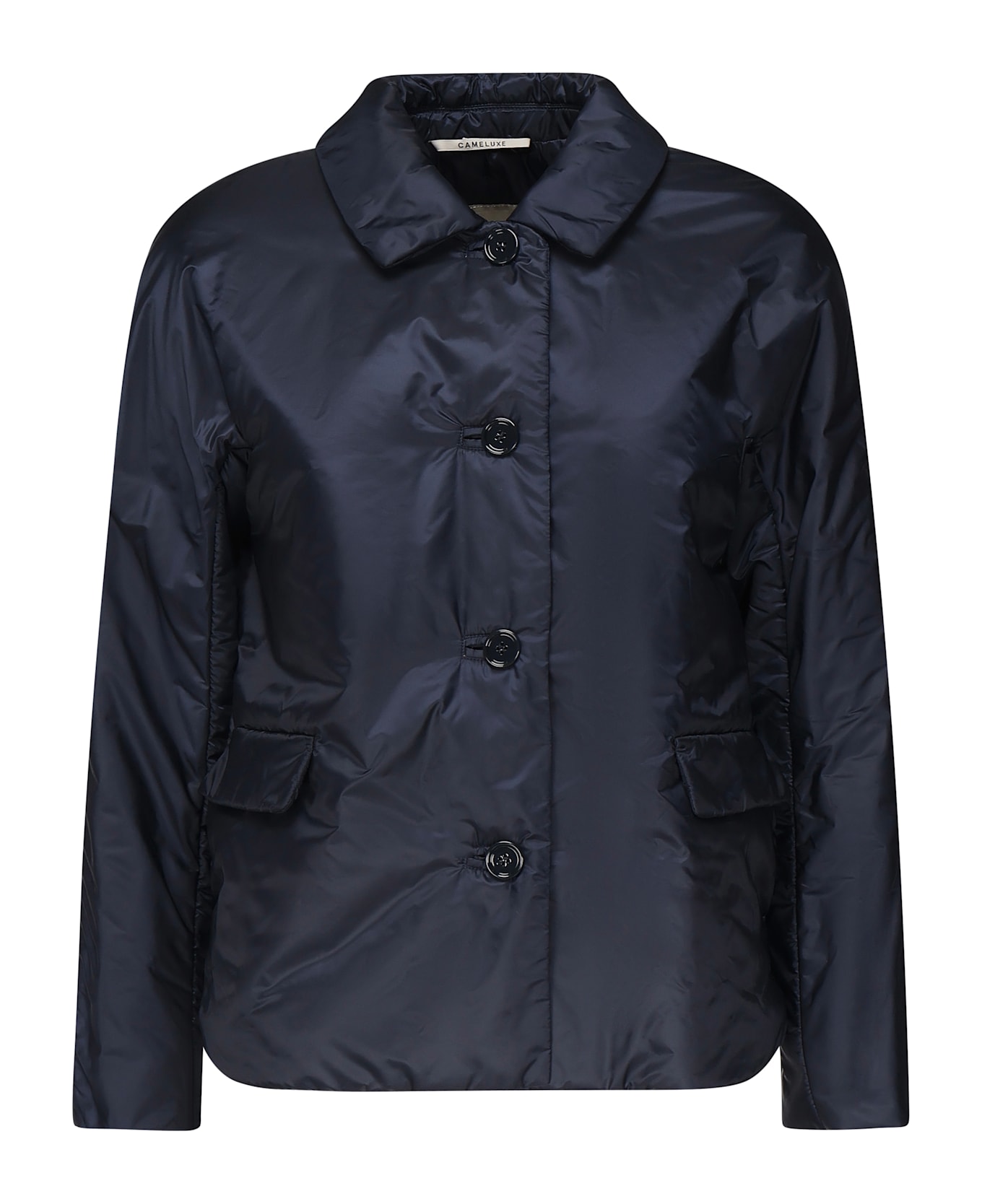 Max Mara The Cube Greens Waterproof Padded Jacket - Blu marino