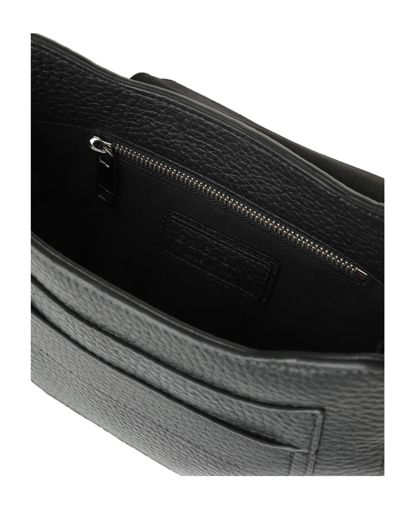 Orciani Dama Soft Midi Bag In Leather With Shoulder Strap - NERO
