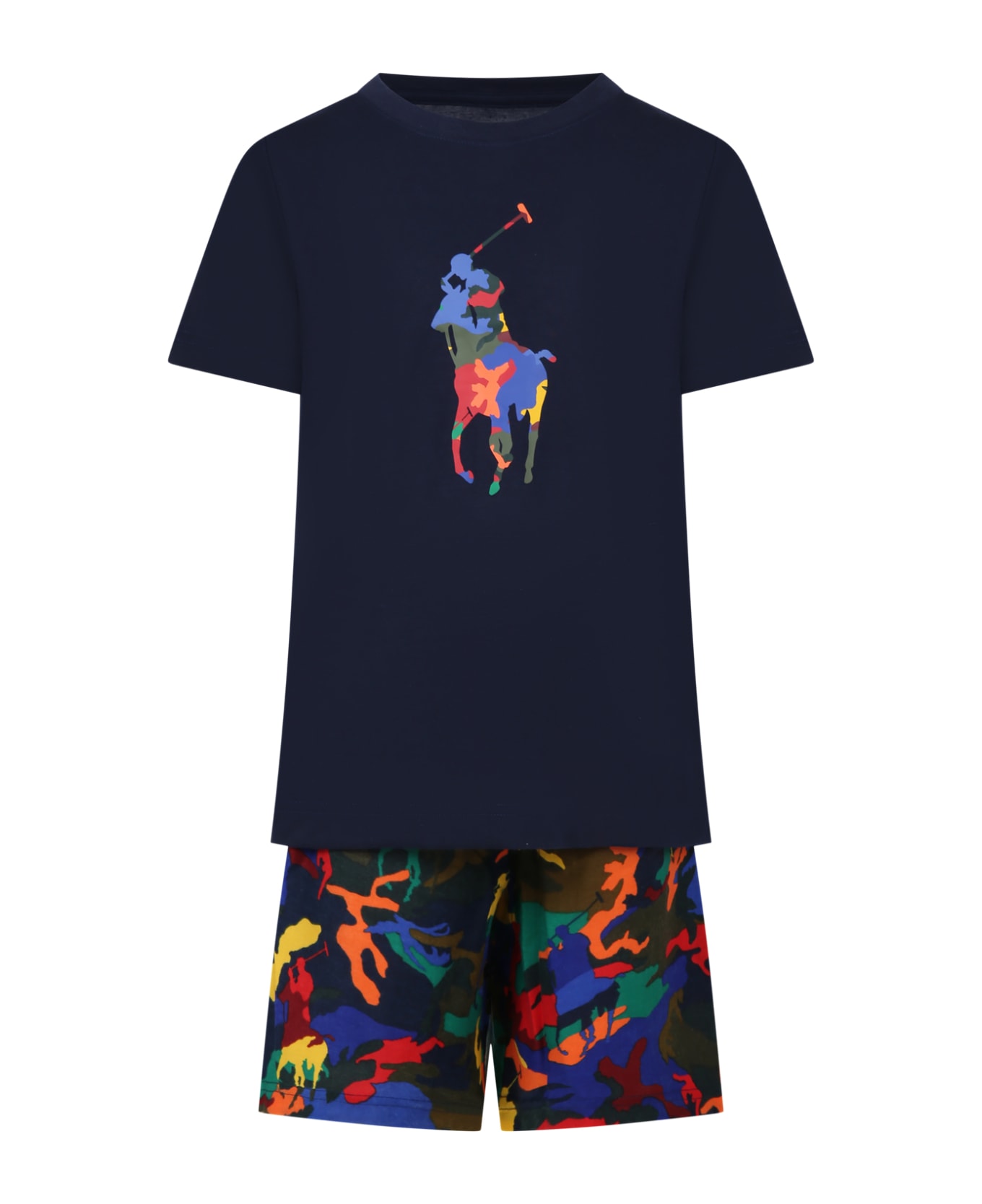 Ralph Lauren Multicolored Pajamas For Boy - Multicolor ジャンプスーツ