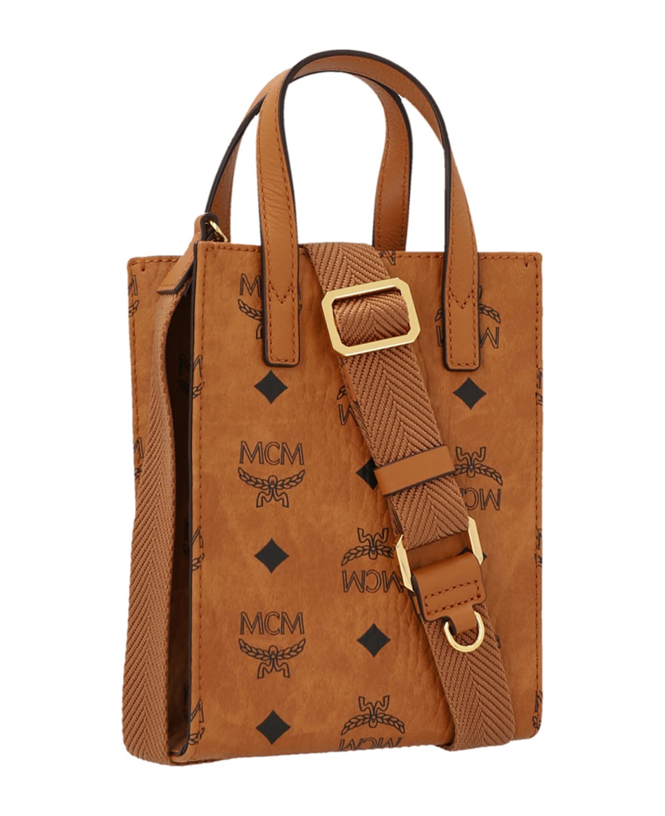 MCM
 M-Veritas Monogram Jacquard & Leather Crossbody Bag