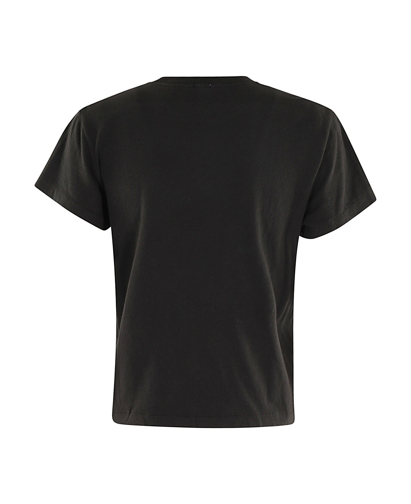 RE/DONE Classic Tee Just Send Wine - Washed Black