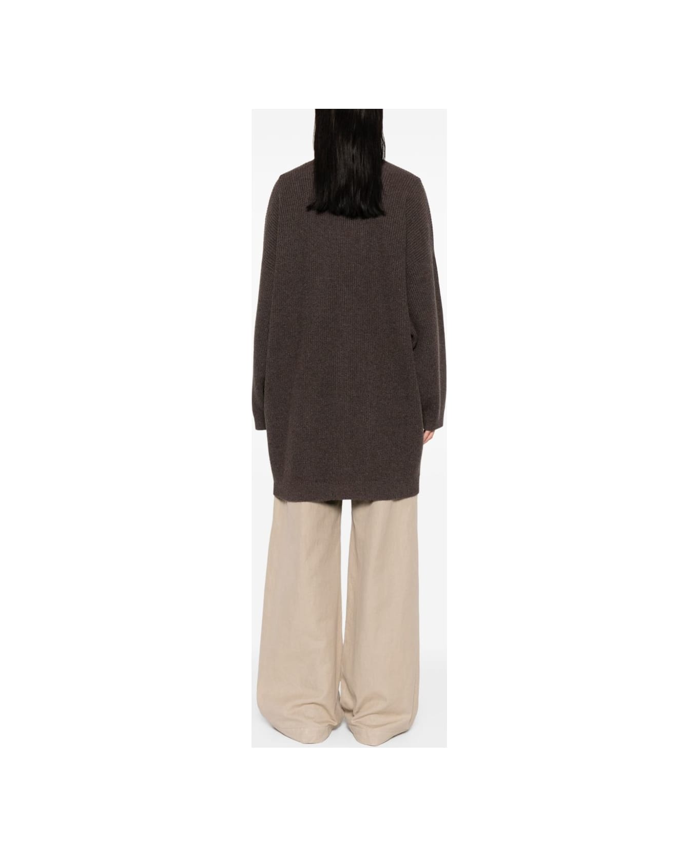 Brunello Cucinelli Cashmere V-necked Cardigan - Brown