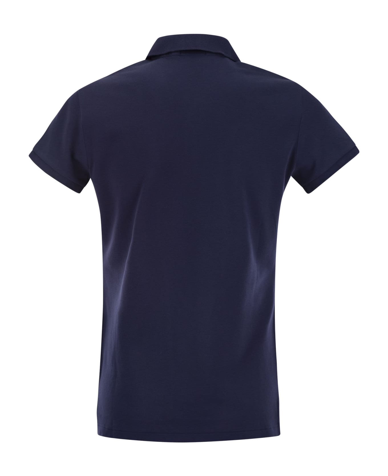 Polo Ralph Lauren Stretch Cotton Piqué Polo Shirt - Blue