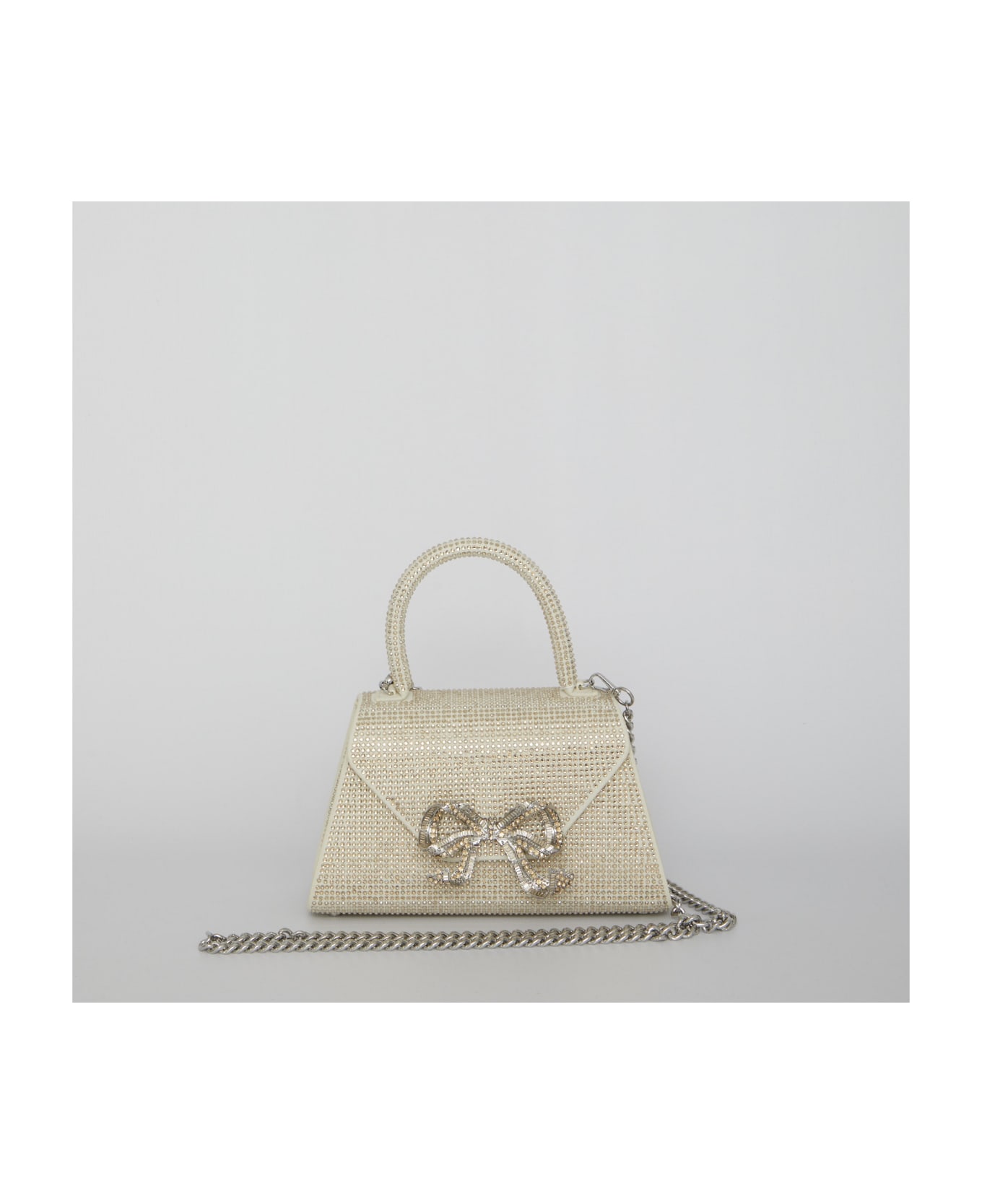 self-portrait Bow Envelope Mini Bag - GOLD