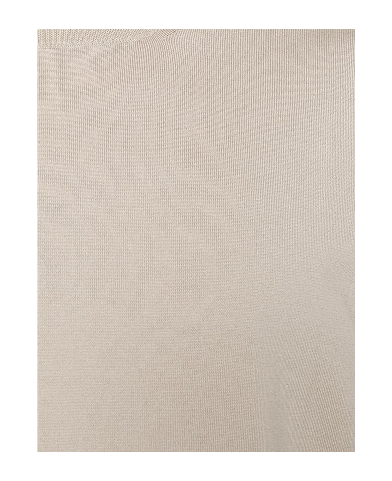 Cruciani Beige Cotton T-shirt - Beige ニットウェア