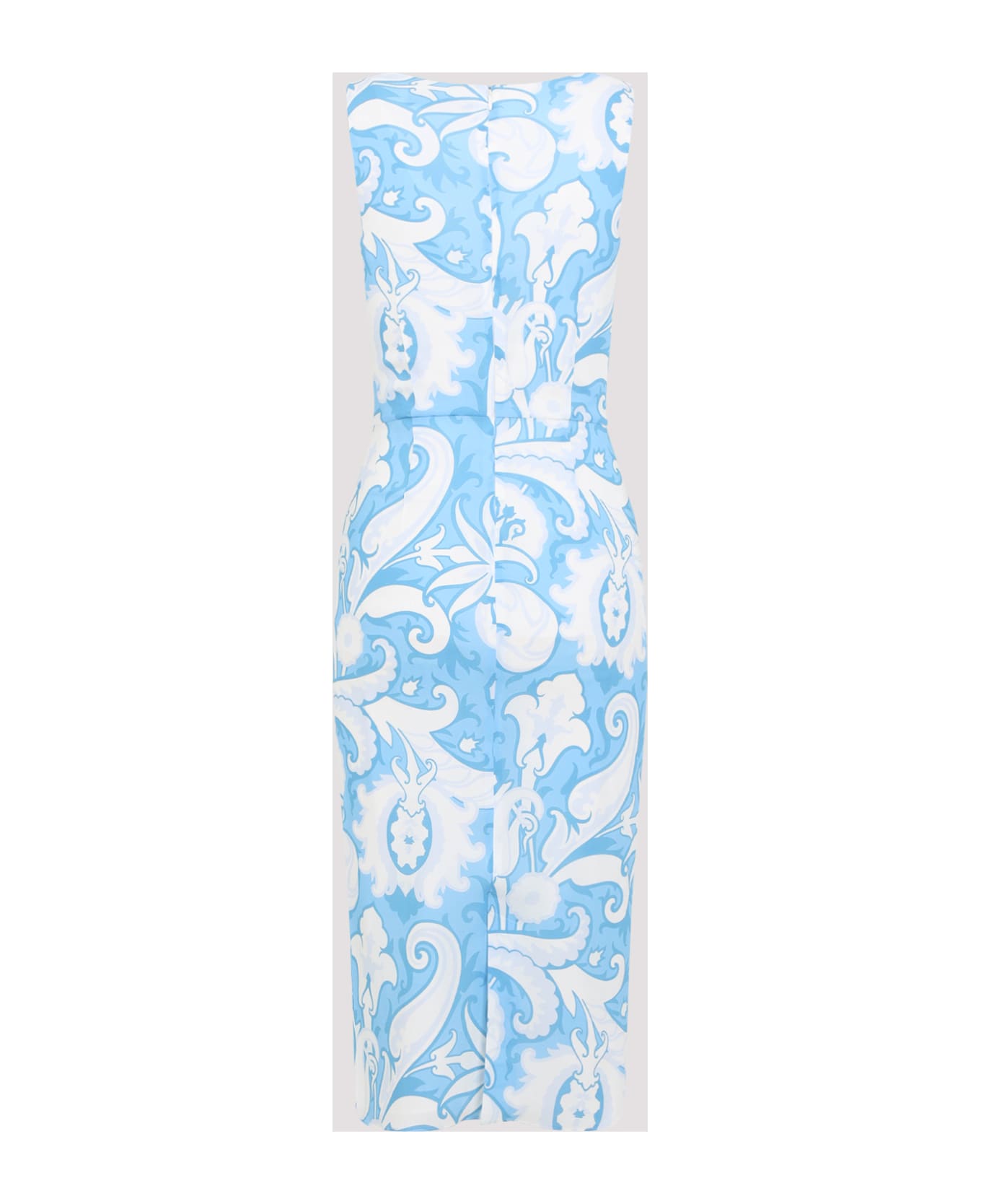 Etro Printed Midi Dress - Blue