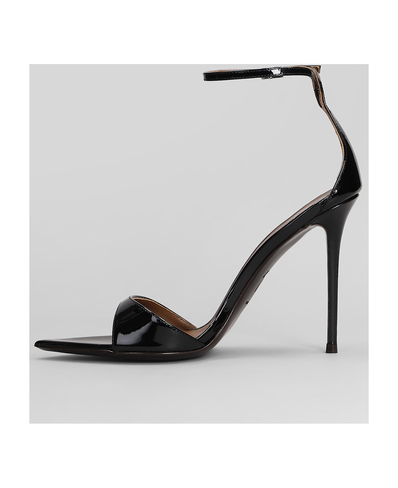 Giuseppe Zanotti Intriigo Strap 105 Sandals In Black Leather - black