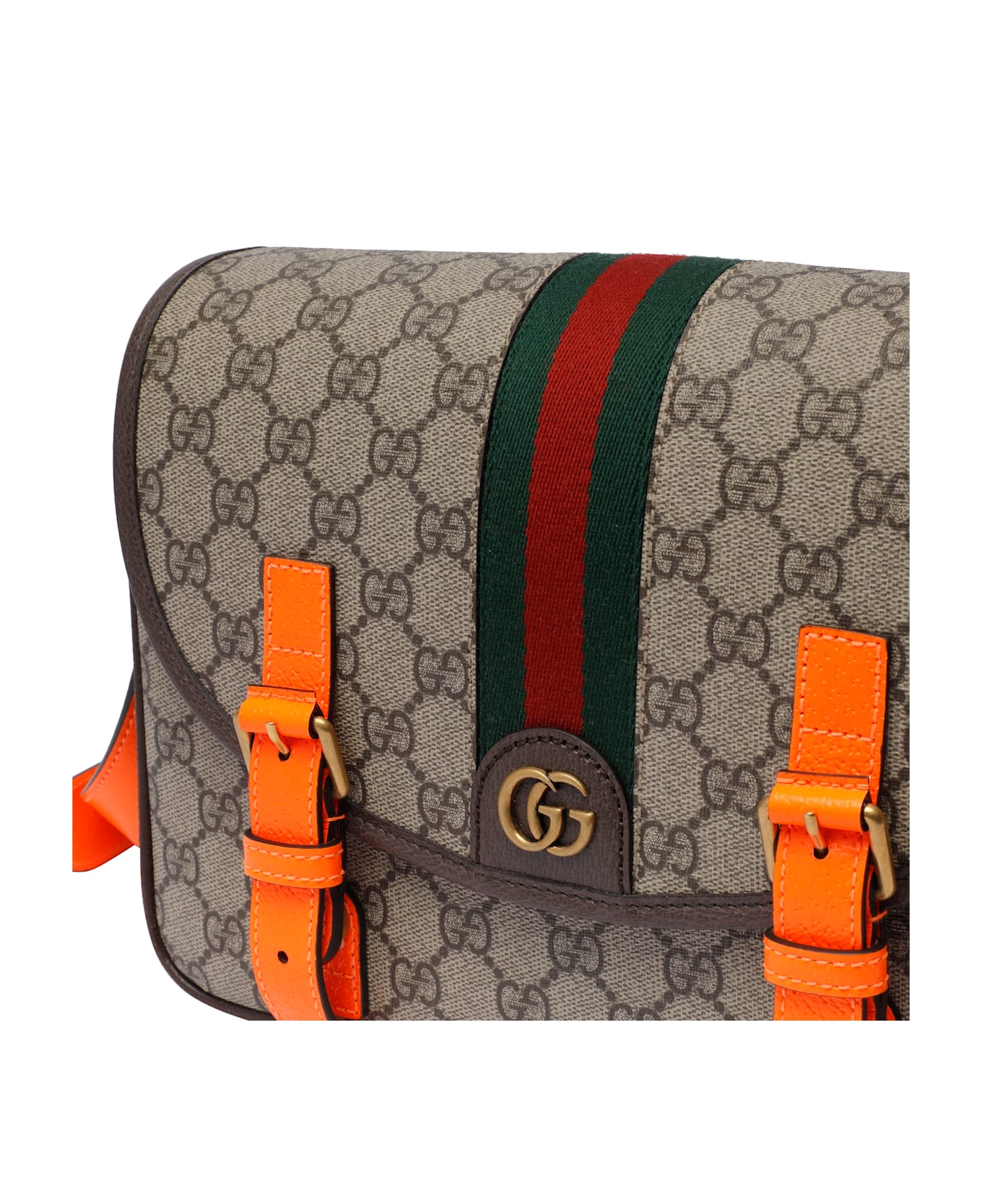 Gucci Ophidia Gg Messenger Bag - Brown