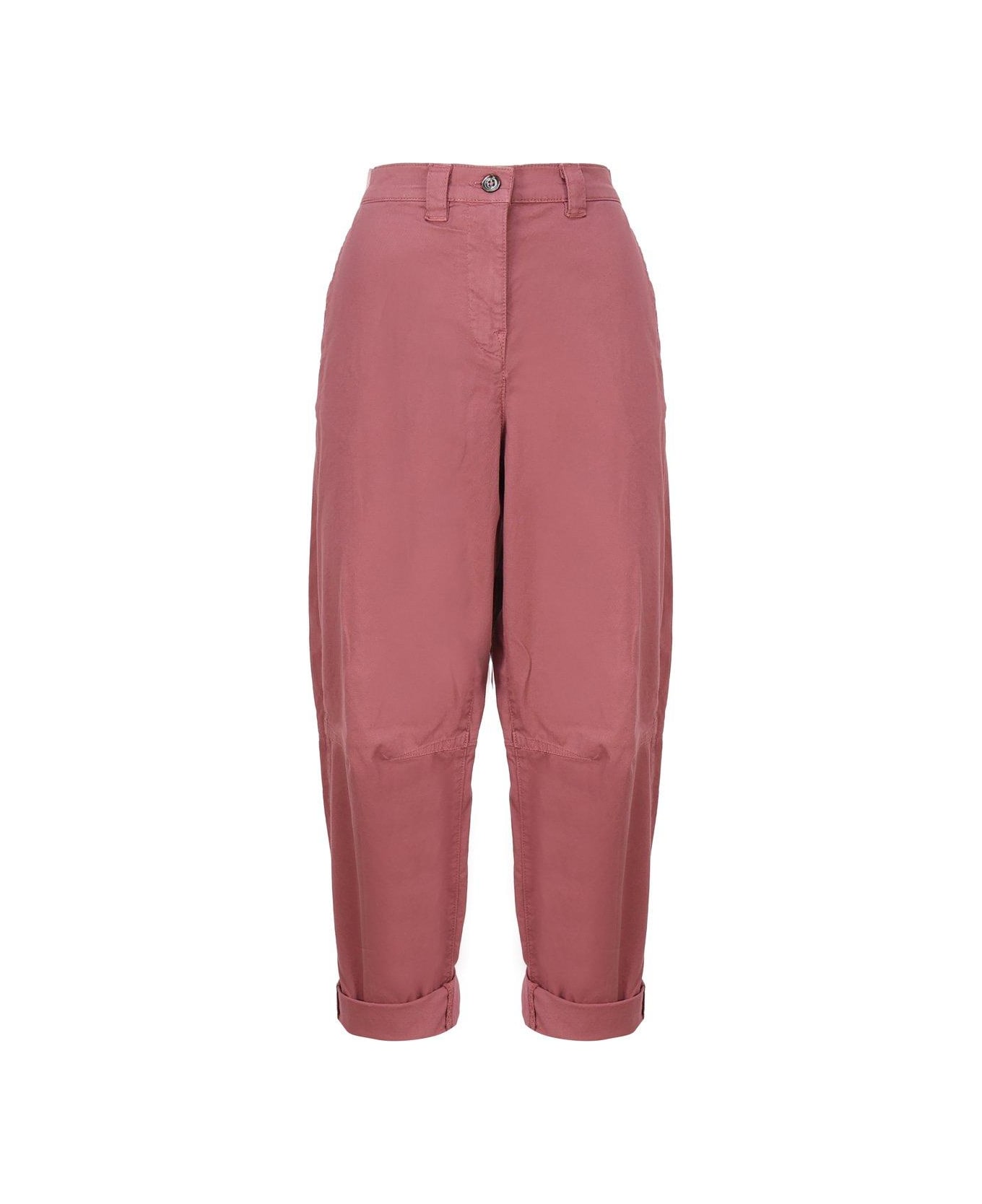Pinko Carrot-fit Trousers - Pink ボトムス