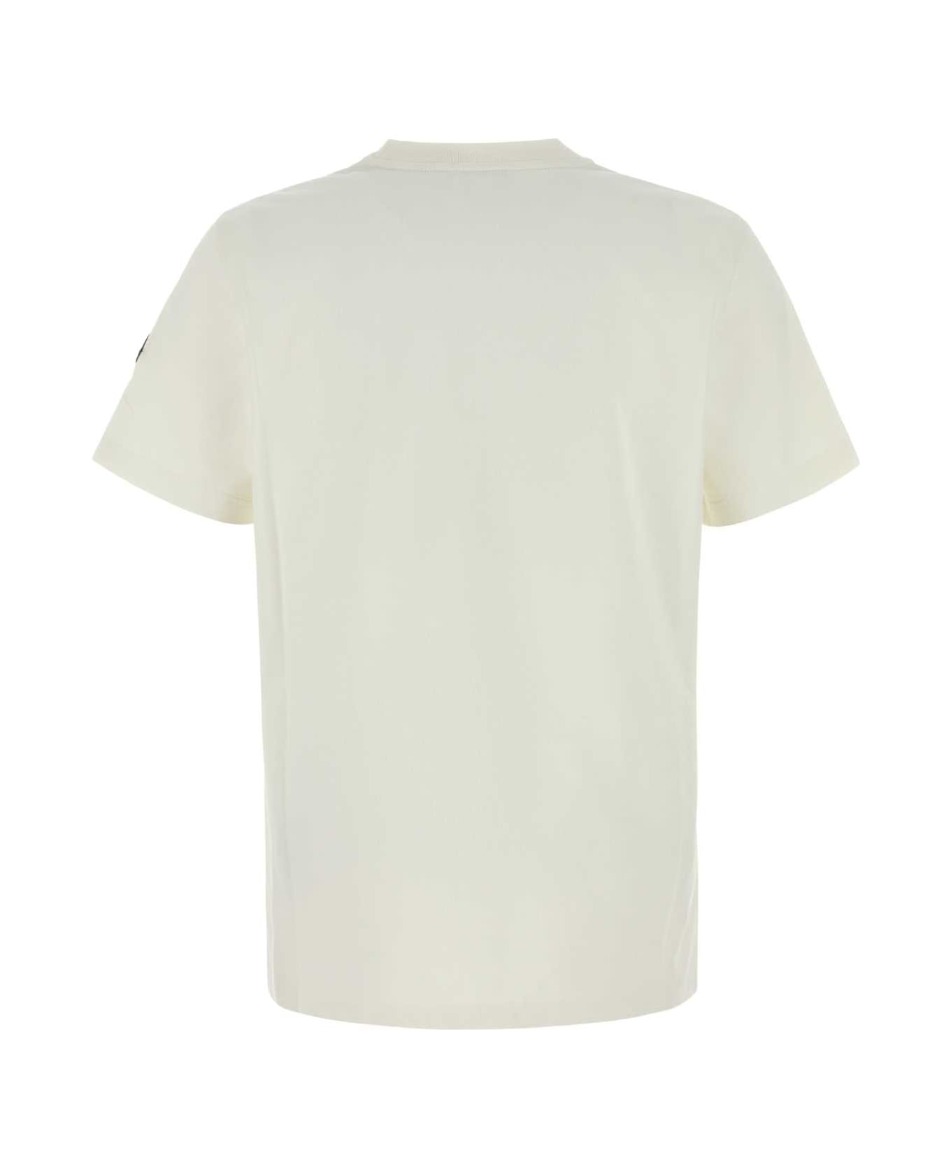 Moncler Ivory Cotton T-shirt - 031