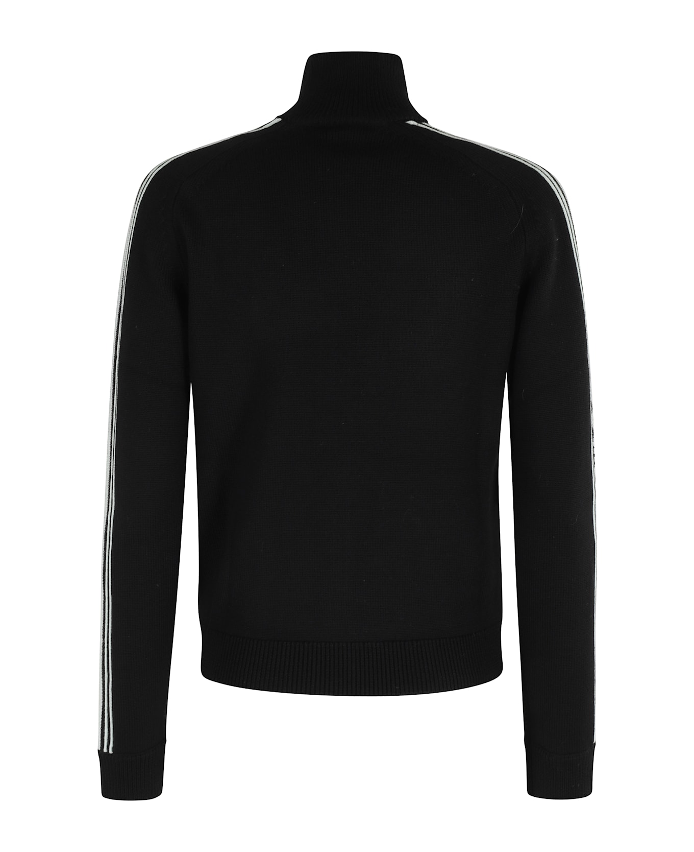 Casablanca Merino Zip Up - Black