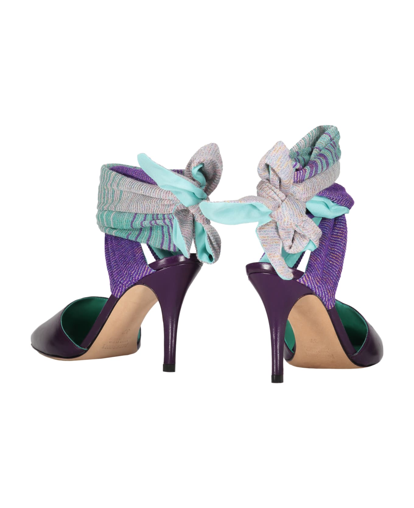 Missoni Heeled Sandals - purple