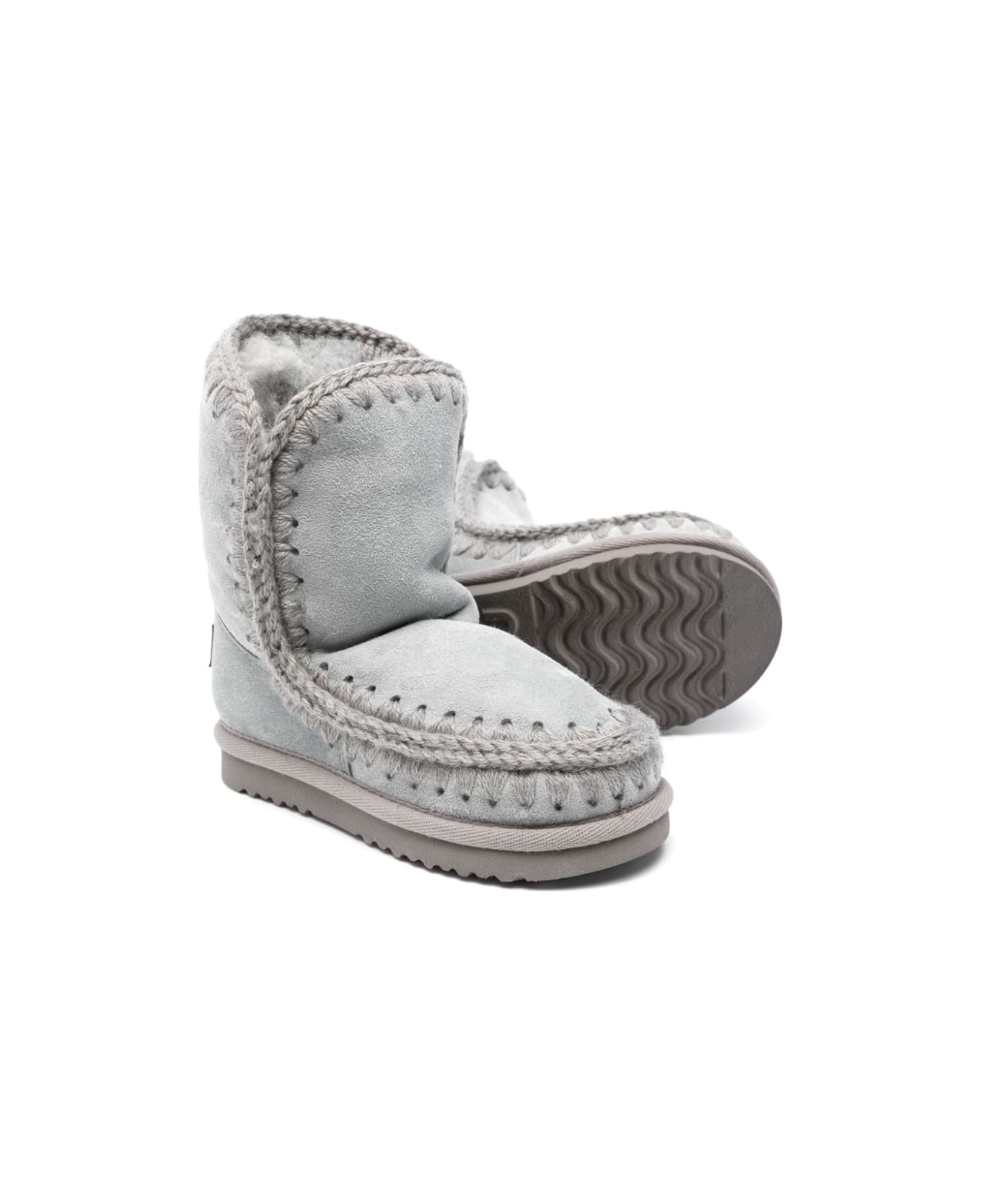 Mou Blue/grey Girl Shoes - Clear Blue