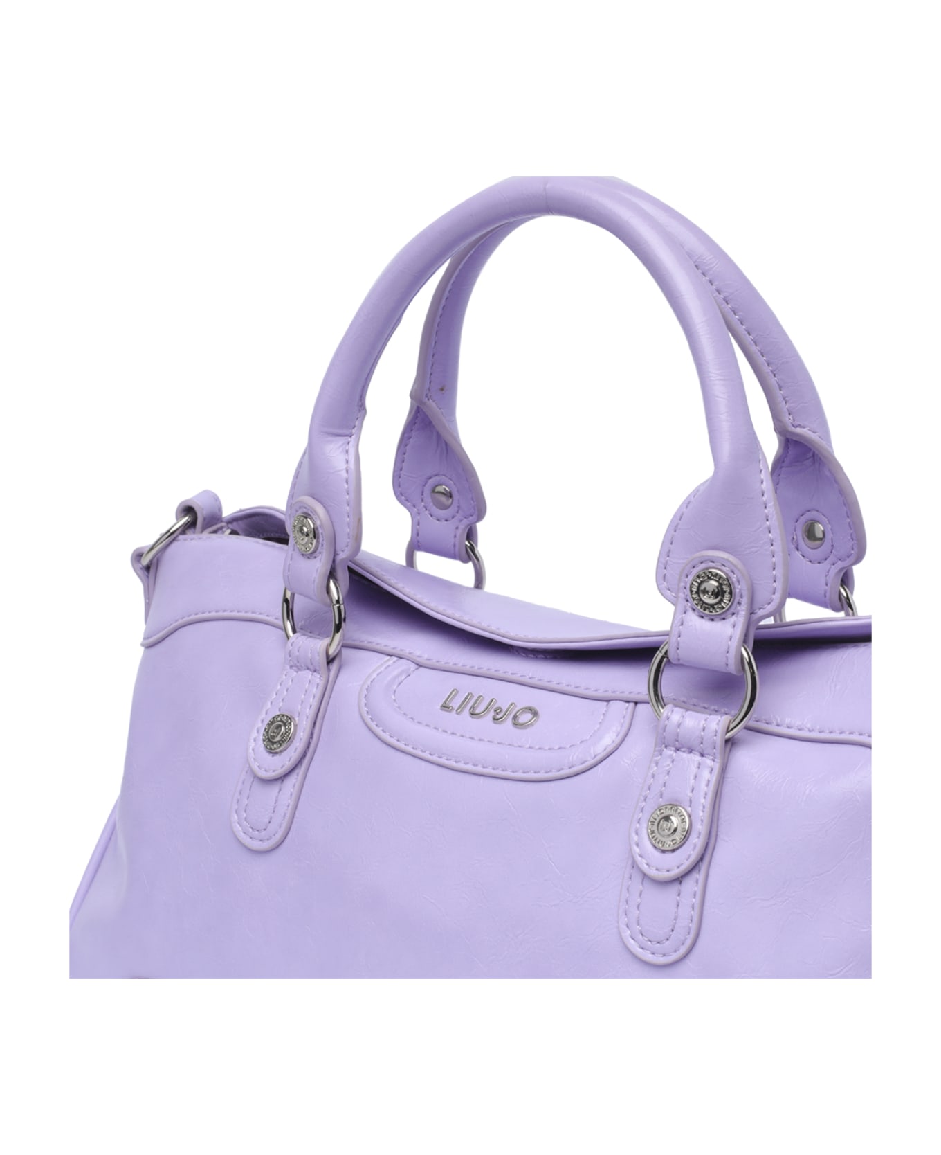 Liu-Jo Logo Satchel Bag - Purple トートバッグ