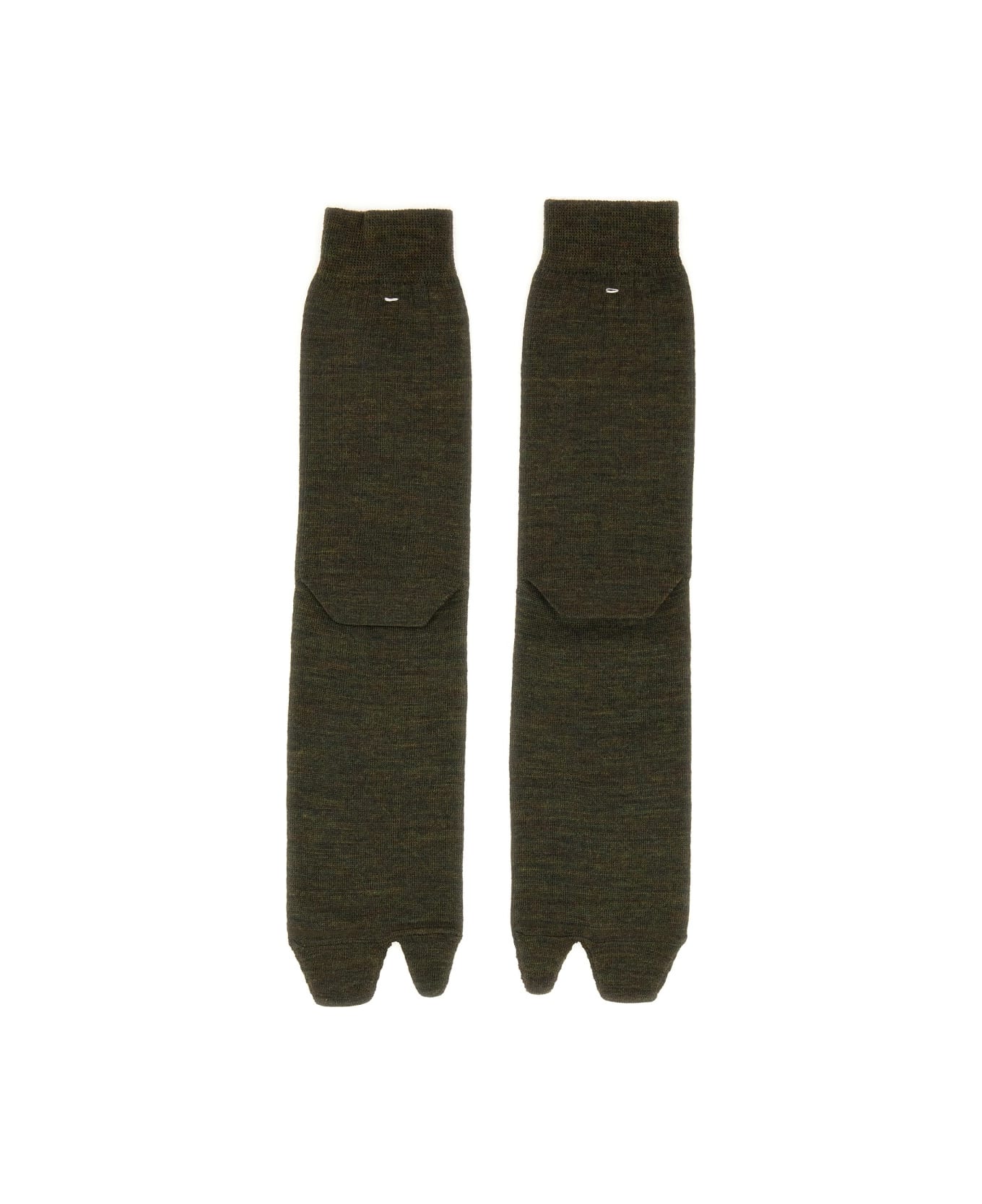 Maison Margiela Tabi Socks. - GREEN