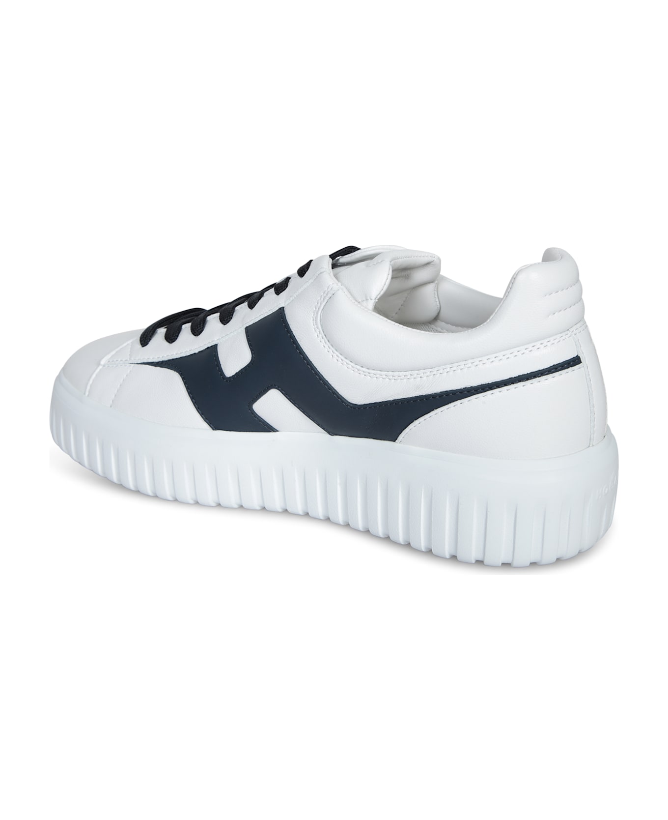 Hogan H-stripes Spezz Blue White Sneakers - White