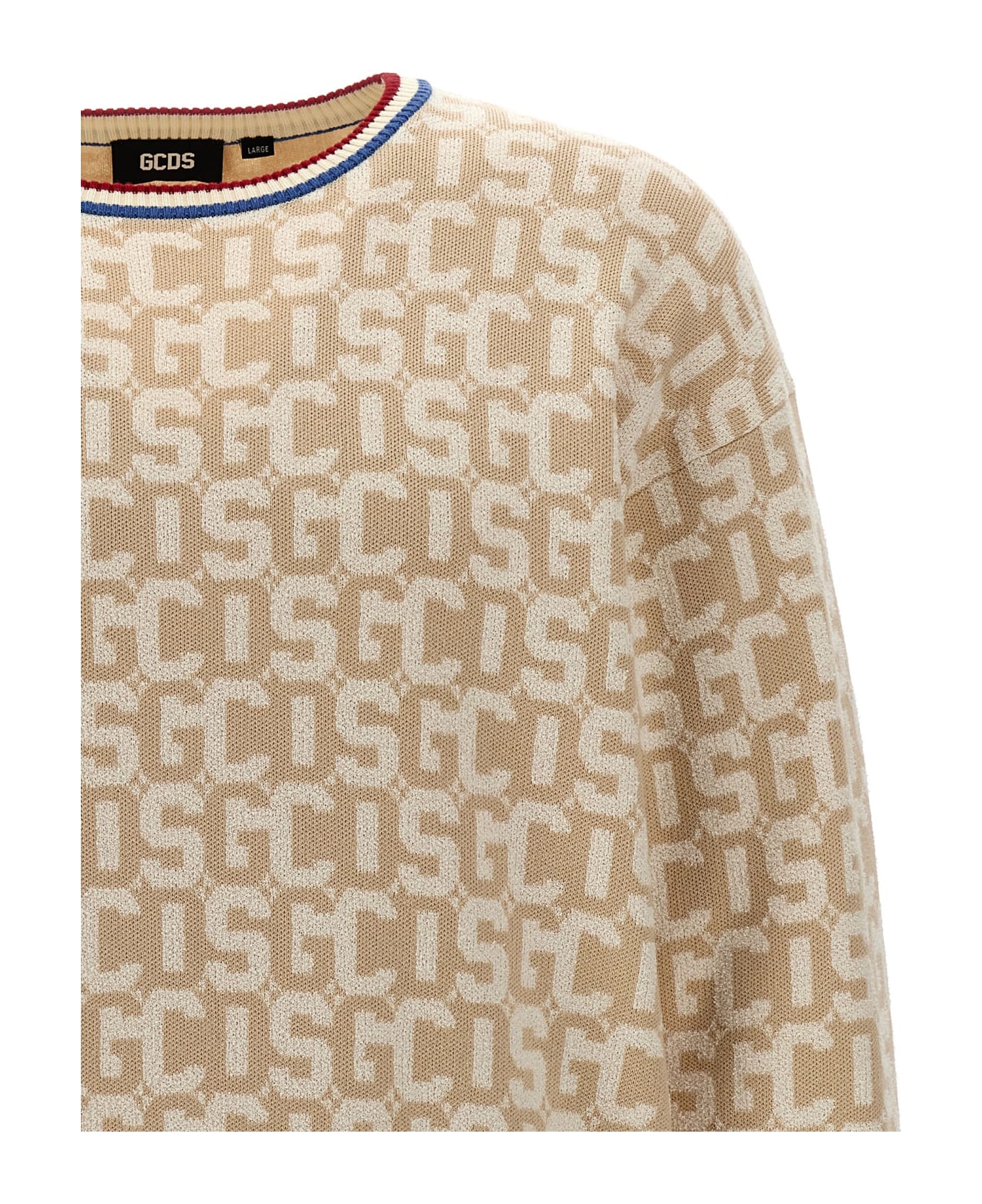 GCDS 'gcds Monogram' Sweater - Beige ニットウェア