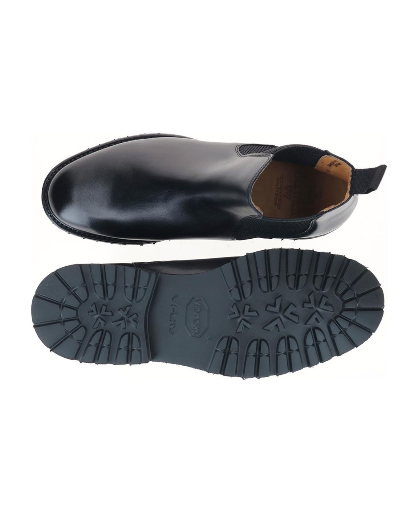 Berwick 1707 Black Leather Chelsea Ankle Boot - Nero