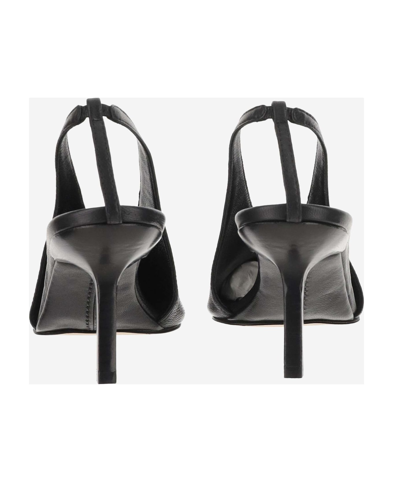 Armarium Evelina Leather Slingback - Black