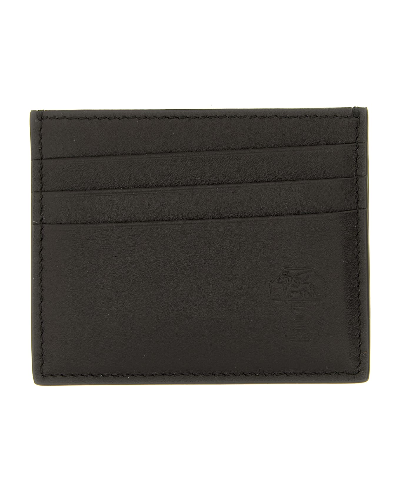 Brunello Cucinelli Logo Card Holder - Brown