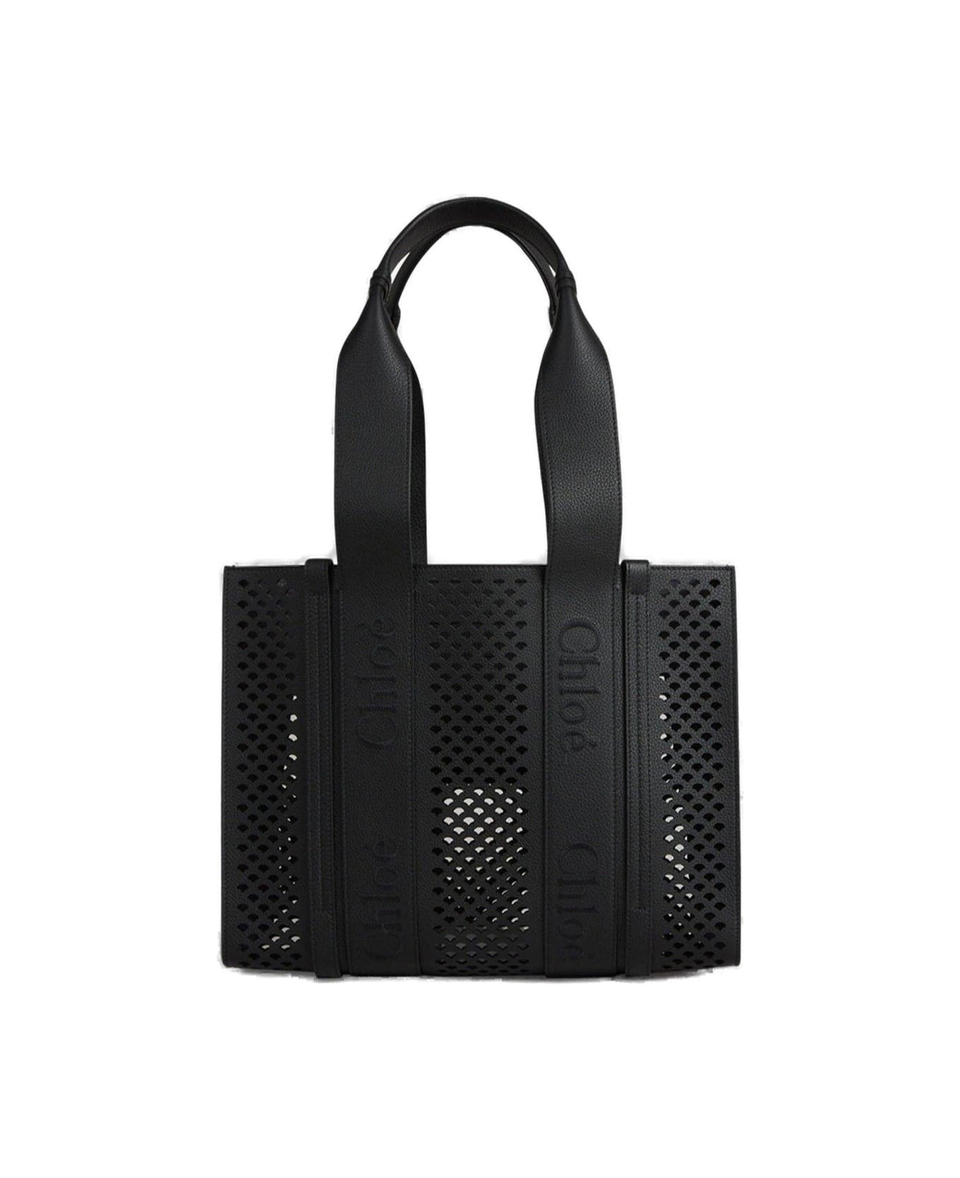 Chloé Woody Tote Bag - Black