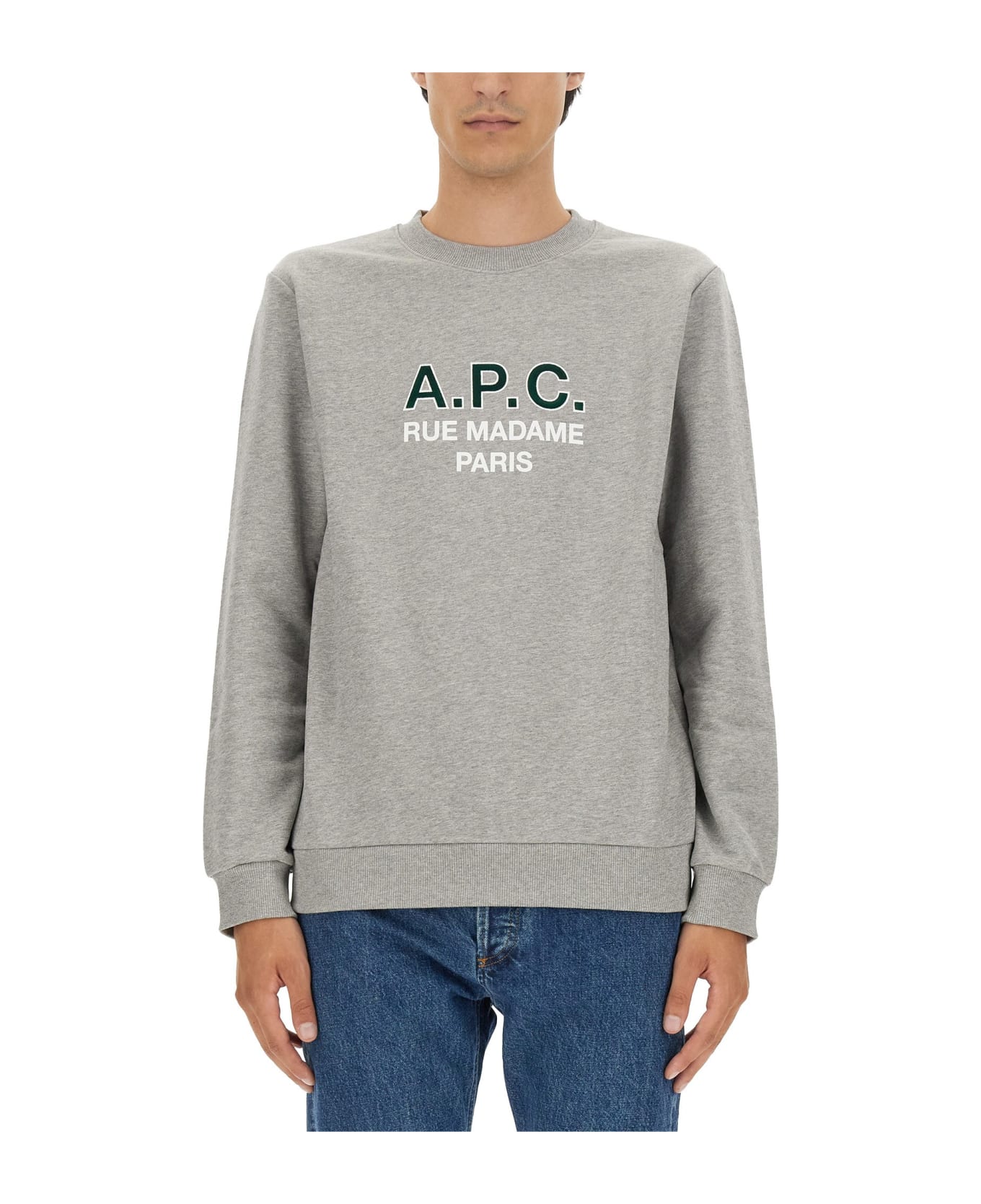A.P.C. Sweatshirt With Logo - GRIGIO