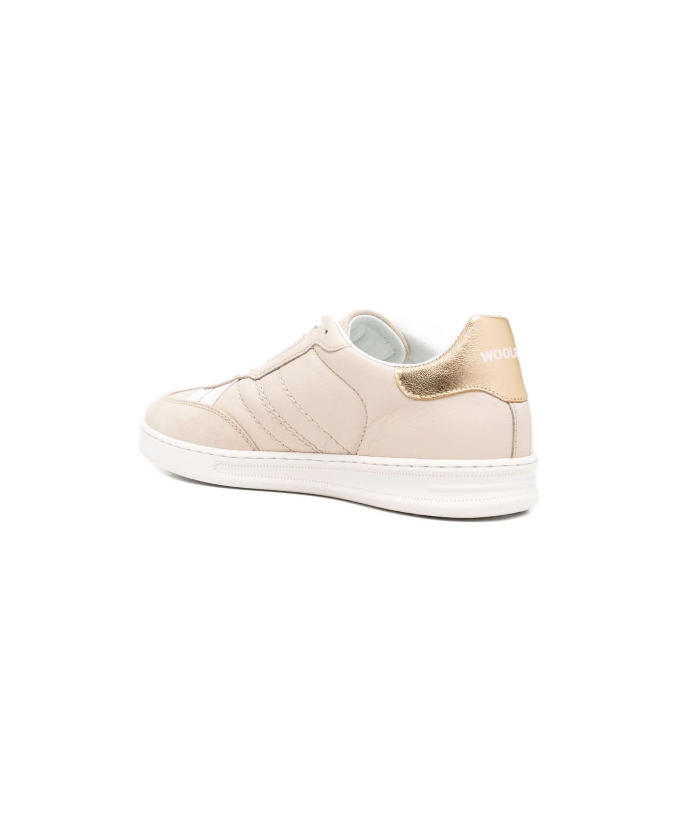 Woolrich Leather Sneakers - Powder